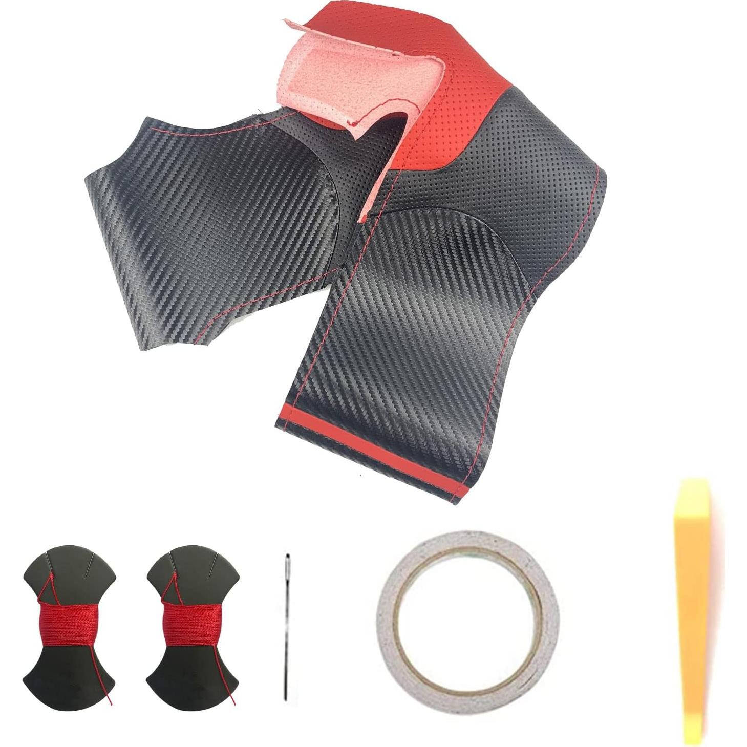 Cubierta de Volante de Cuero Aohua para Toyota RAV4/Camry/Corolla/Avalon