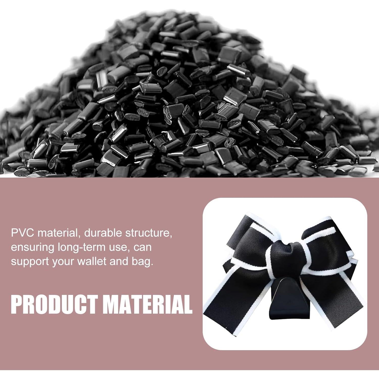 Ganchos para Reposacabezas MOXRUQ 2 PCS Negro y Blanco