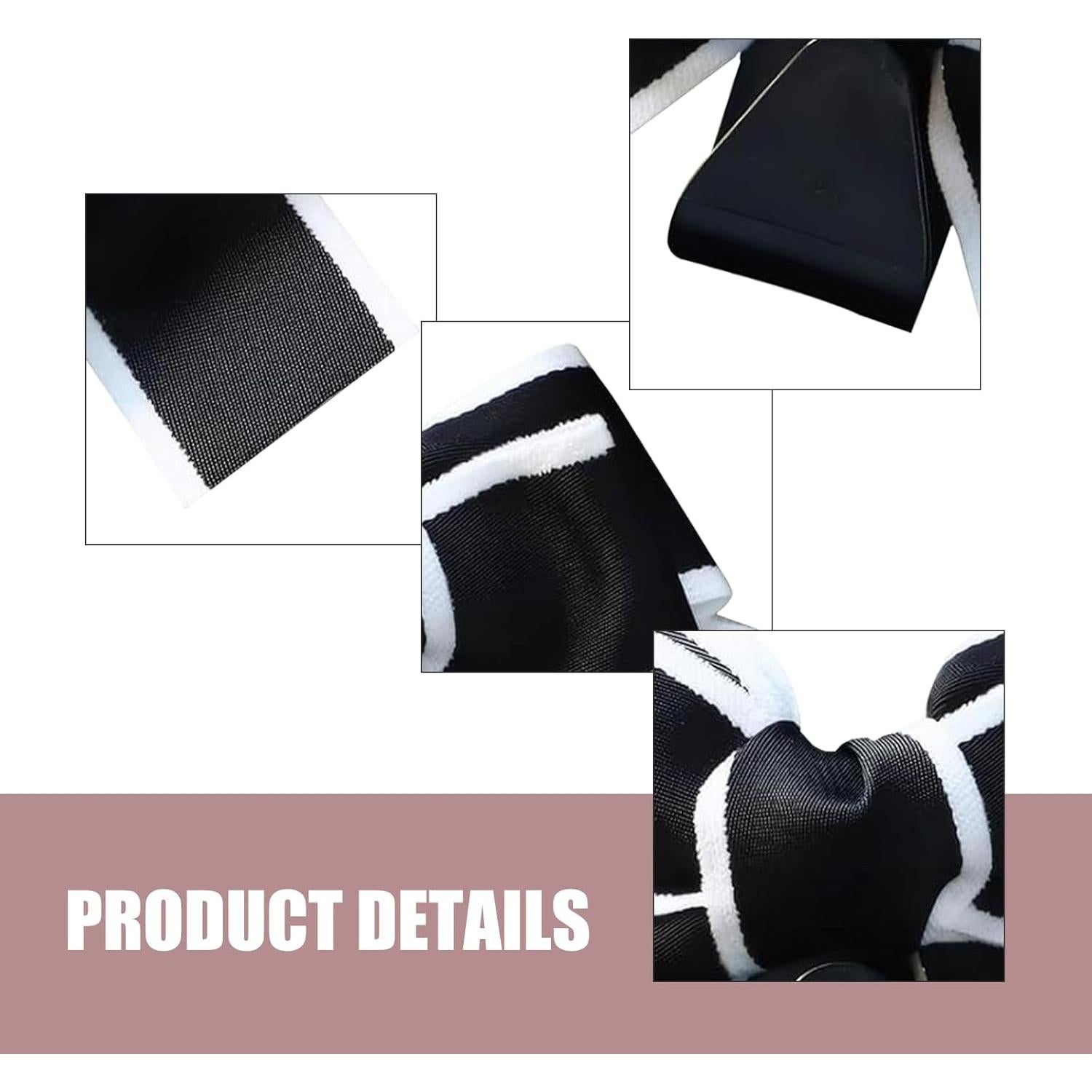 Ganchos para Reposacabezas MOXRUQ 2 PCS Negro y Blanco