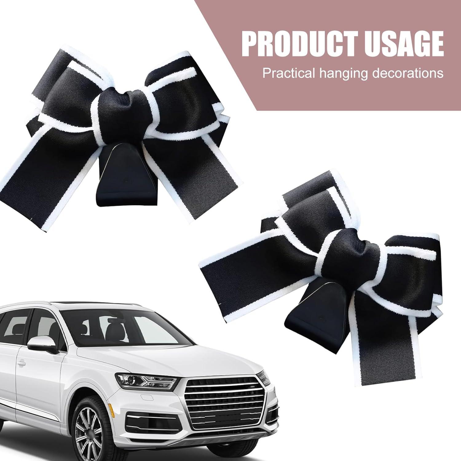 Ganchos para Reposacabezas MOXRUQ 2 PCS Negro y Blanco