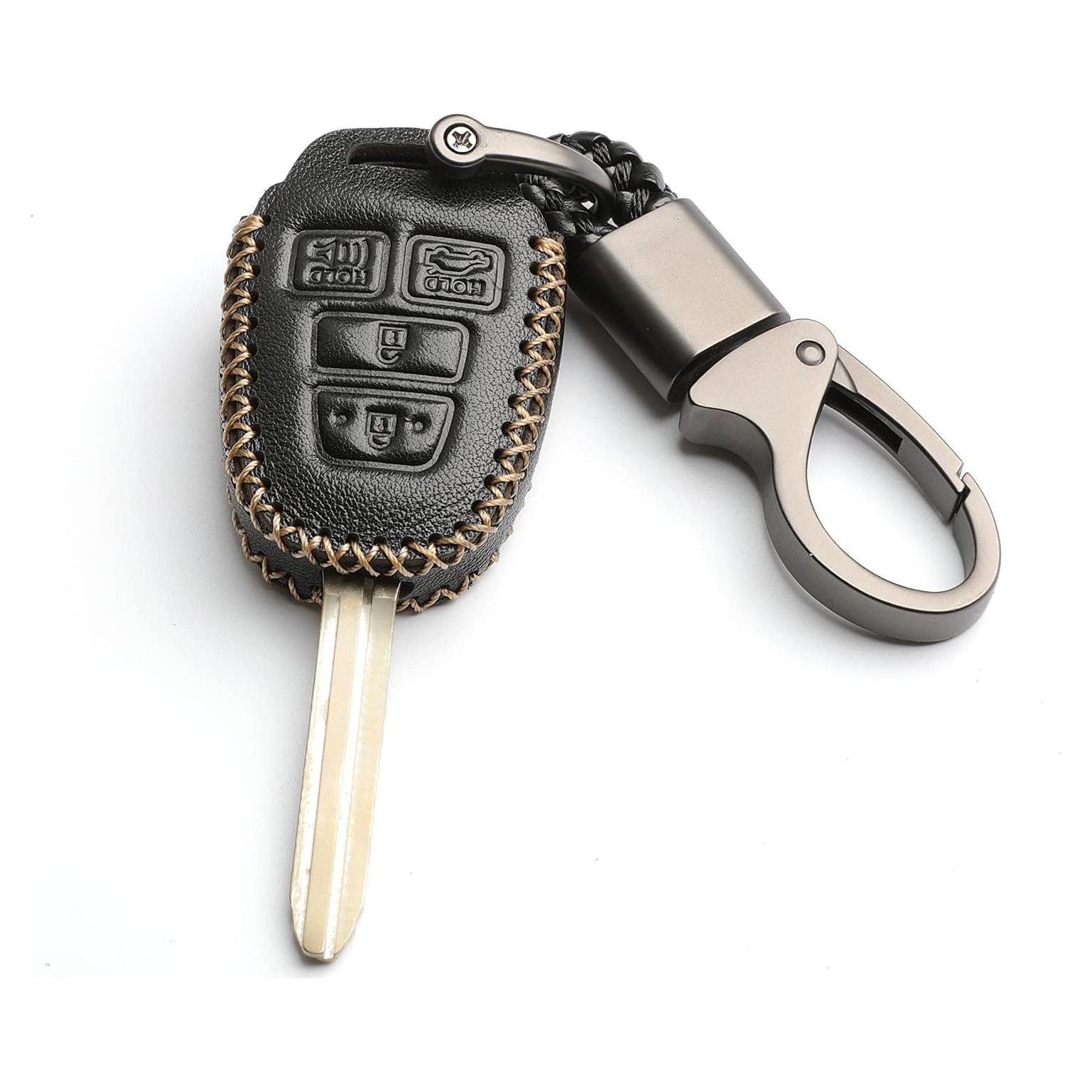 Funda de Llave Remota Cuero WFMJ para Toyota Camry RAV4