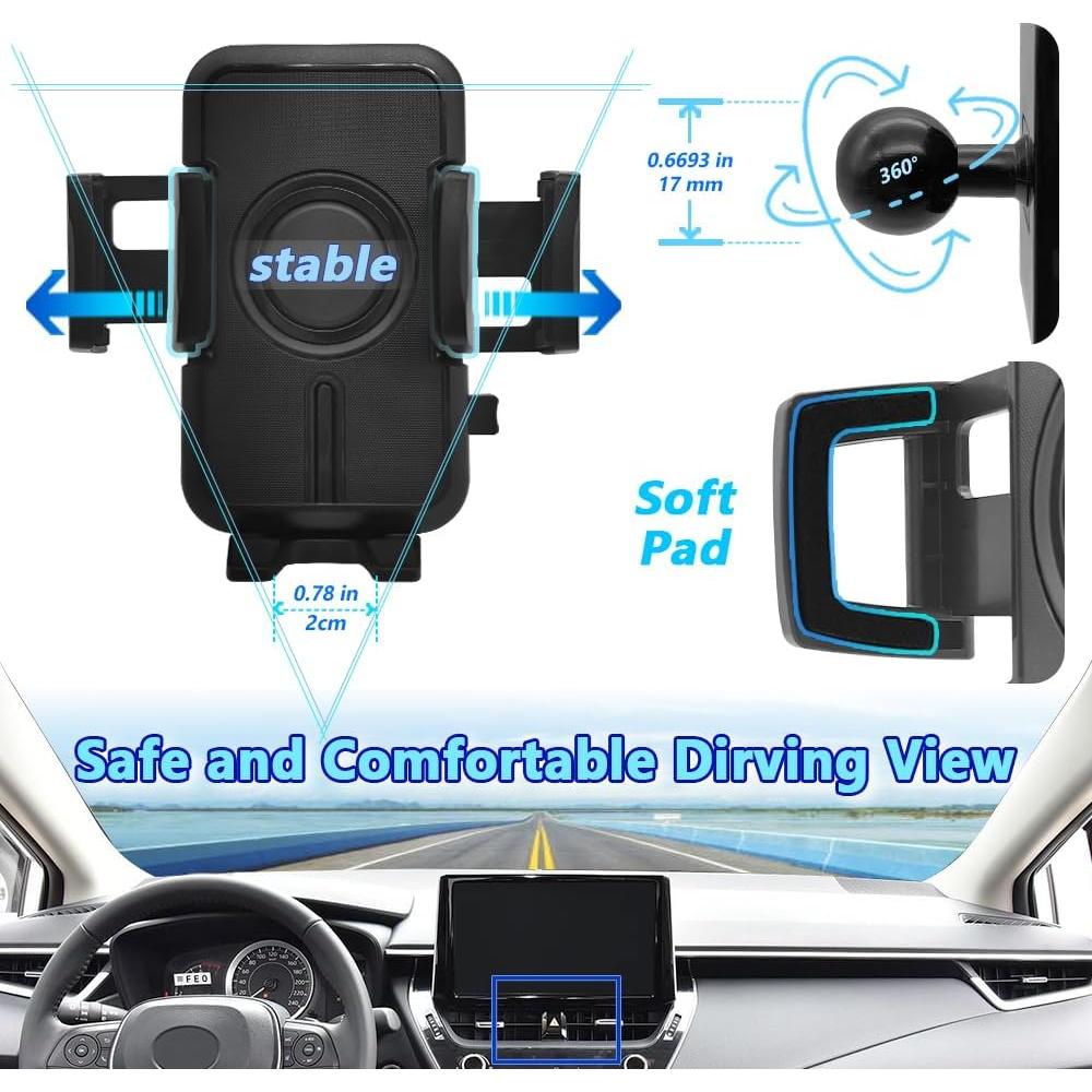 Soporte para Teléfono de Coche WAAPAK para Toyota Corolla 2020-2024