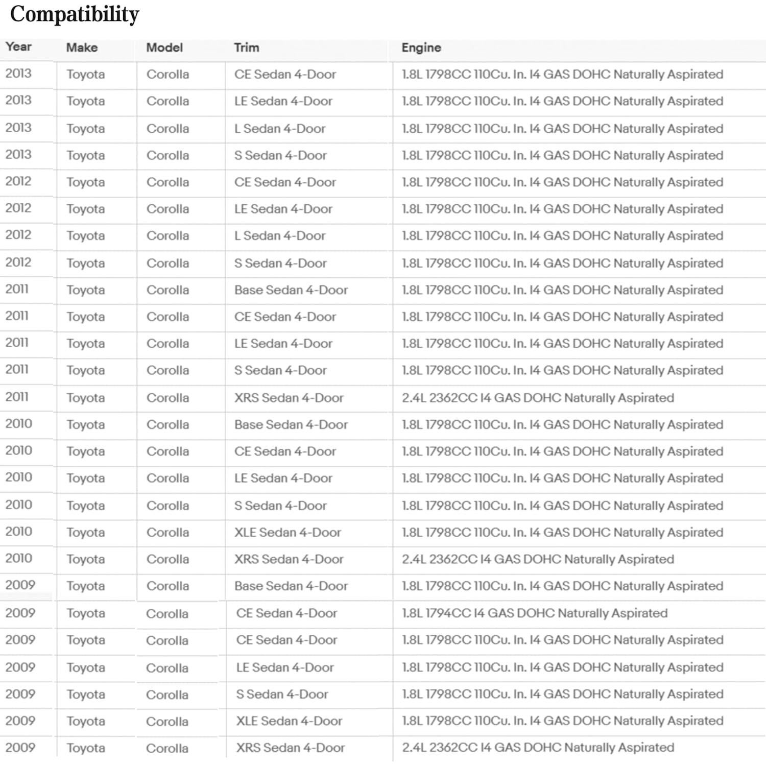 Cubierta Panel Interruptor Ventana Toyota Corolla 2009-2013 Plateado