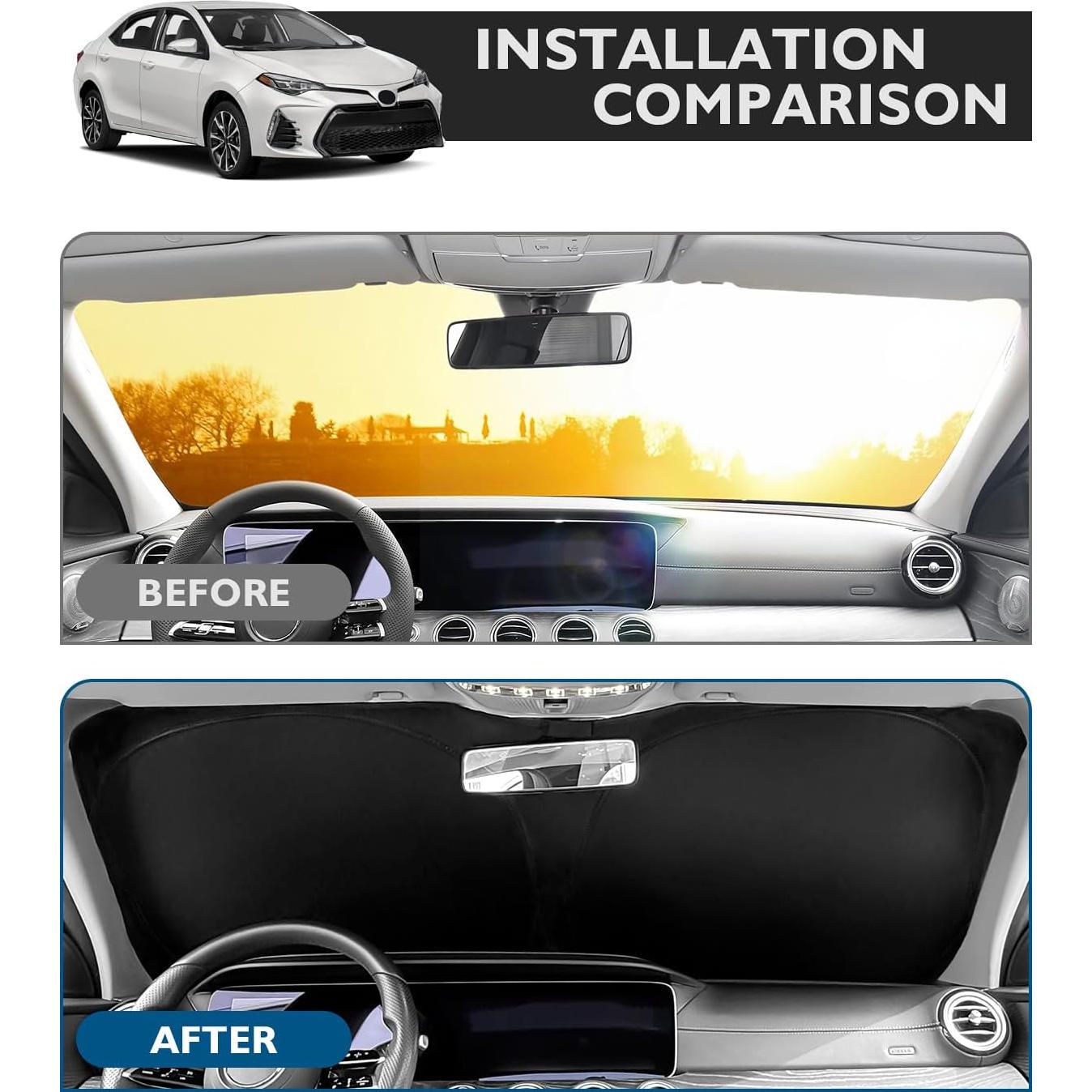 Protector Solar Plegable BIBLOZ para Toyota Corolla 2014-2018