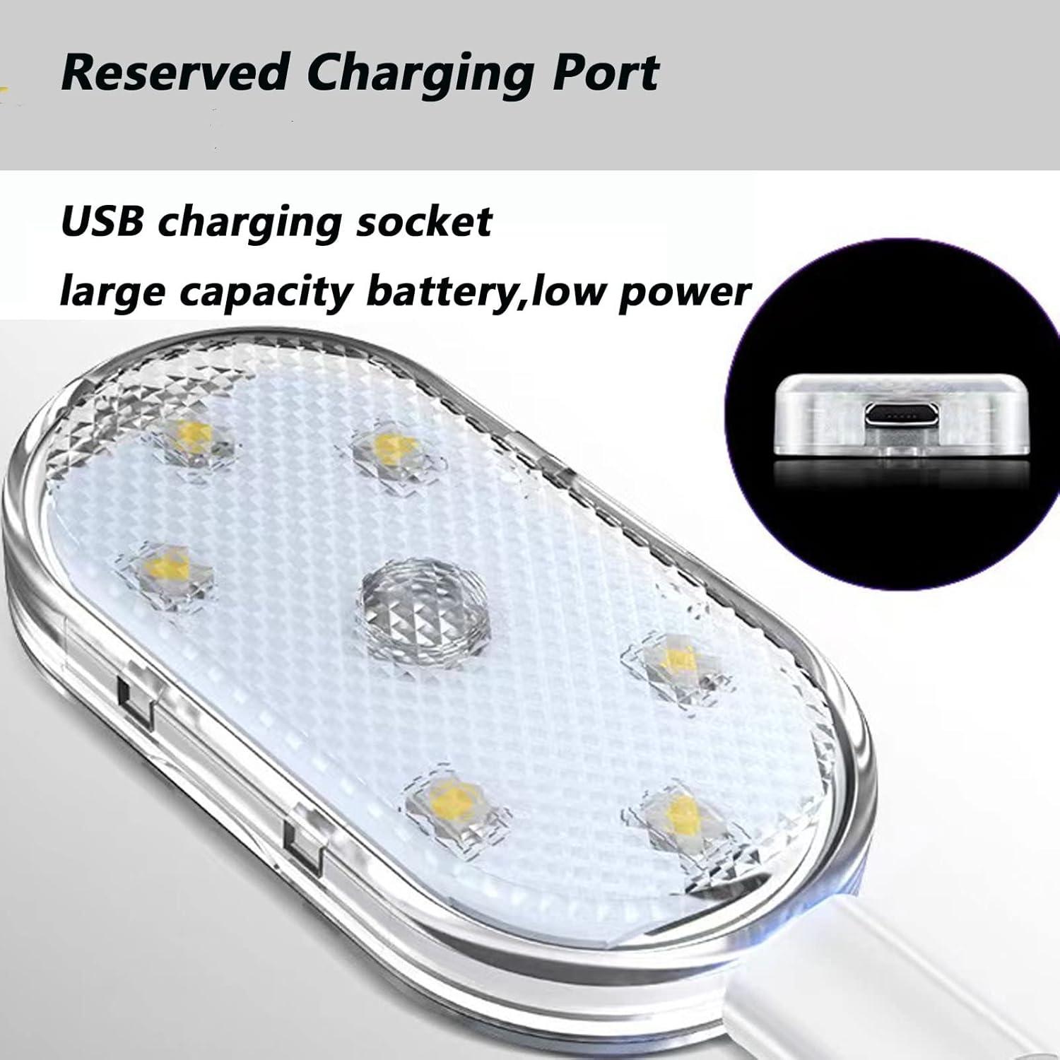 Luces LED Inalámbricas ATREPIN para Interior de Coche 7 Colores