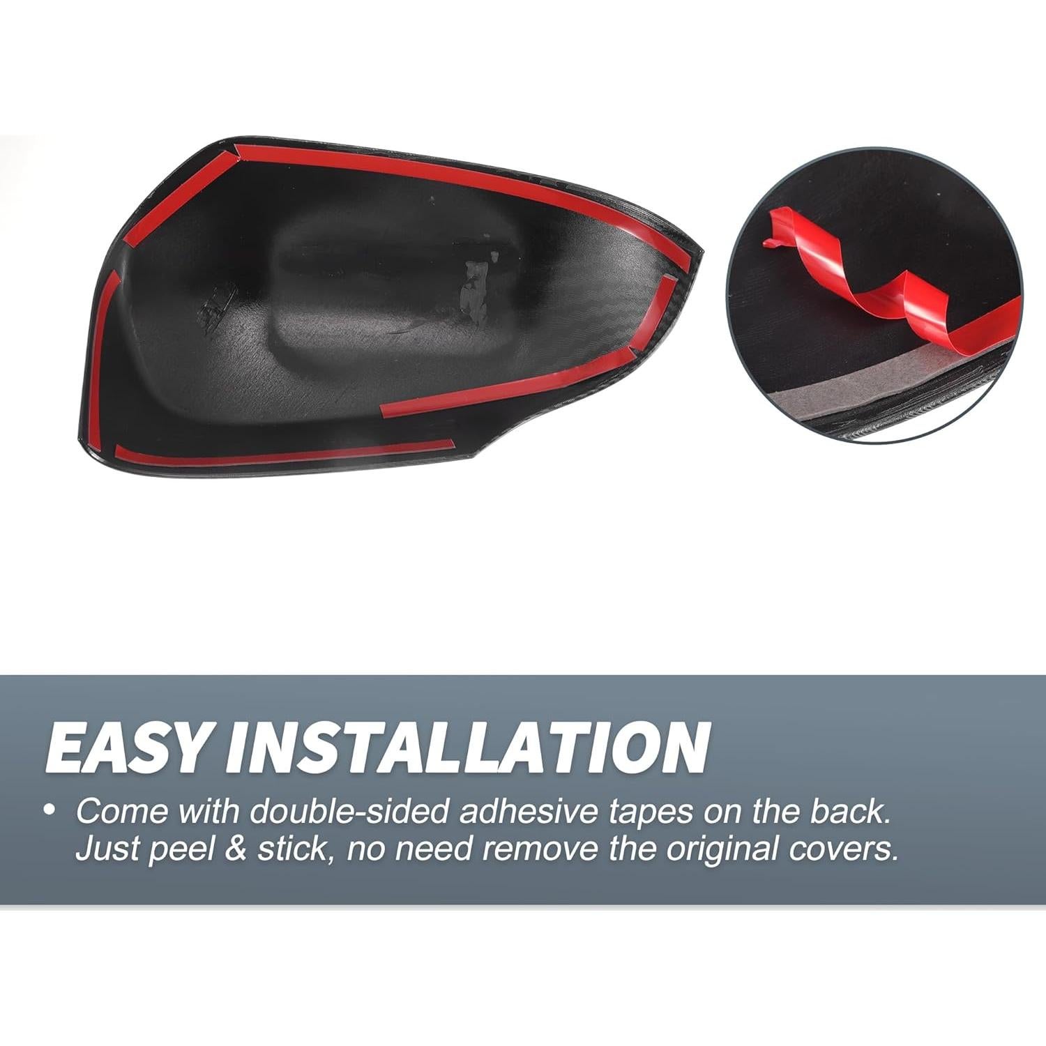 Cubiertas de Espejo Retrovisor X AUTOHAUX para Toyota Corolla 2014-2018