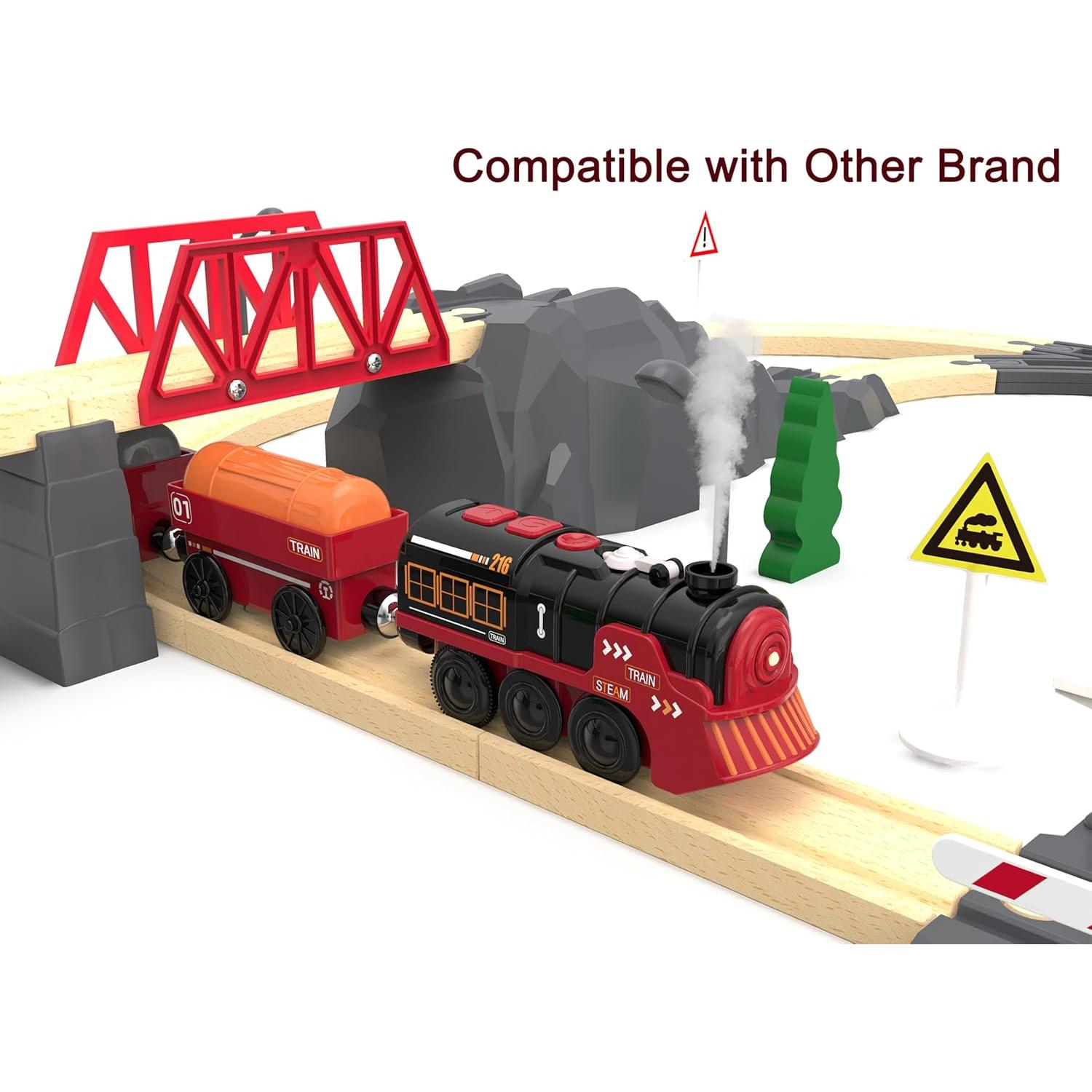 Juego de tren eléctrico May & Z con luces y sonidos