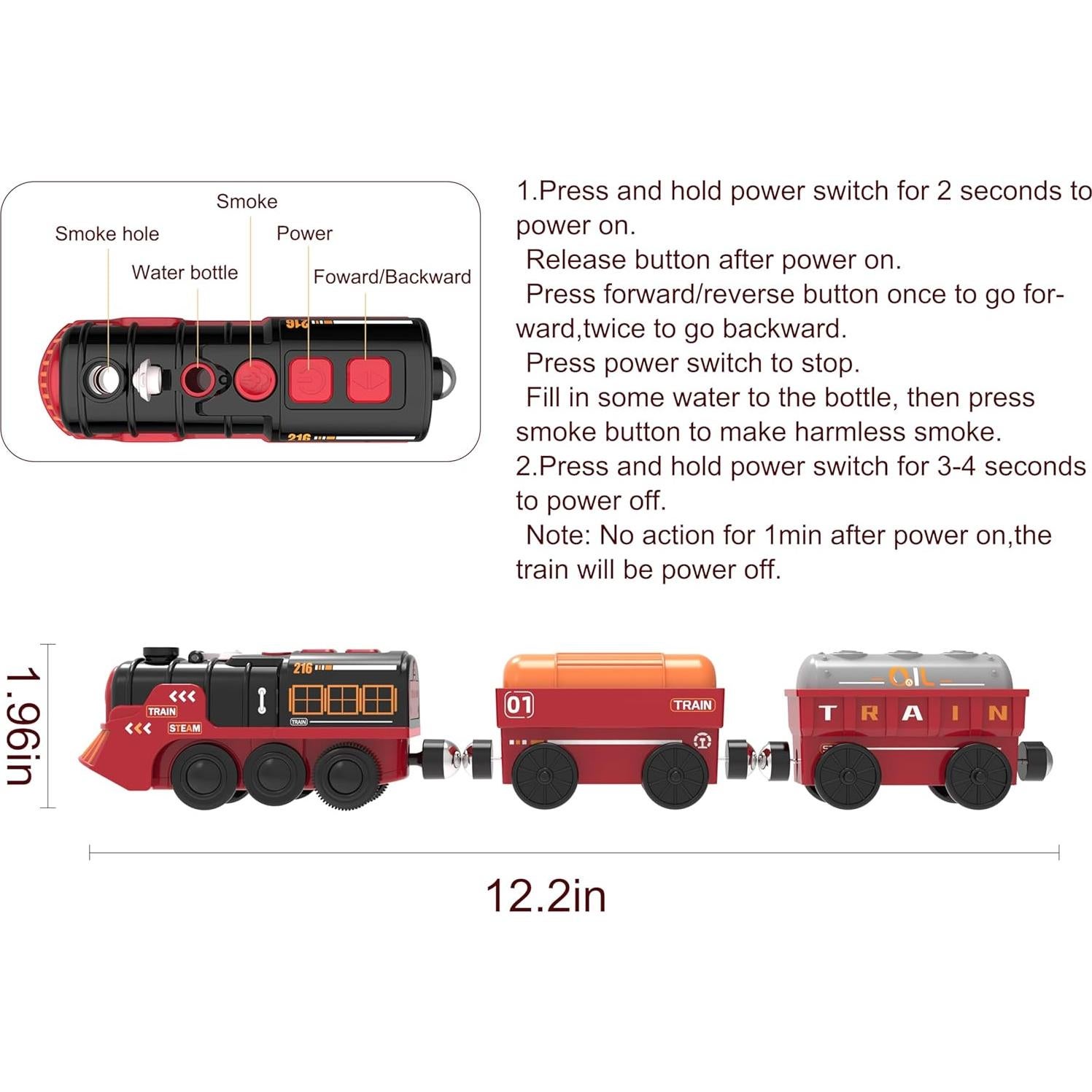 Juego de tren eléctrico May & Z con luces y sonidos