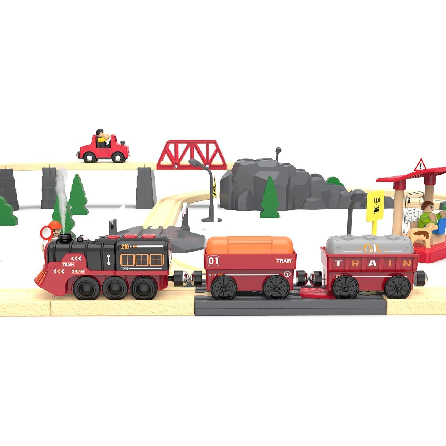 Juego de tren eléctrico May & Z con luces y sonidos