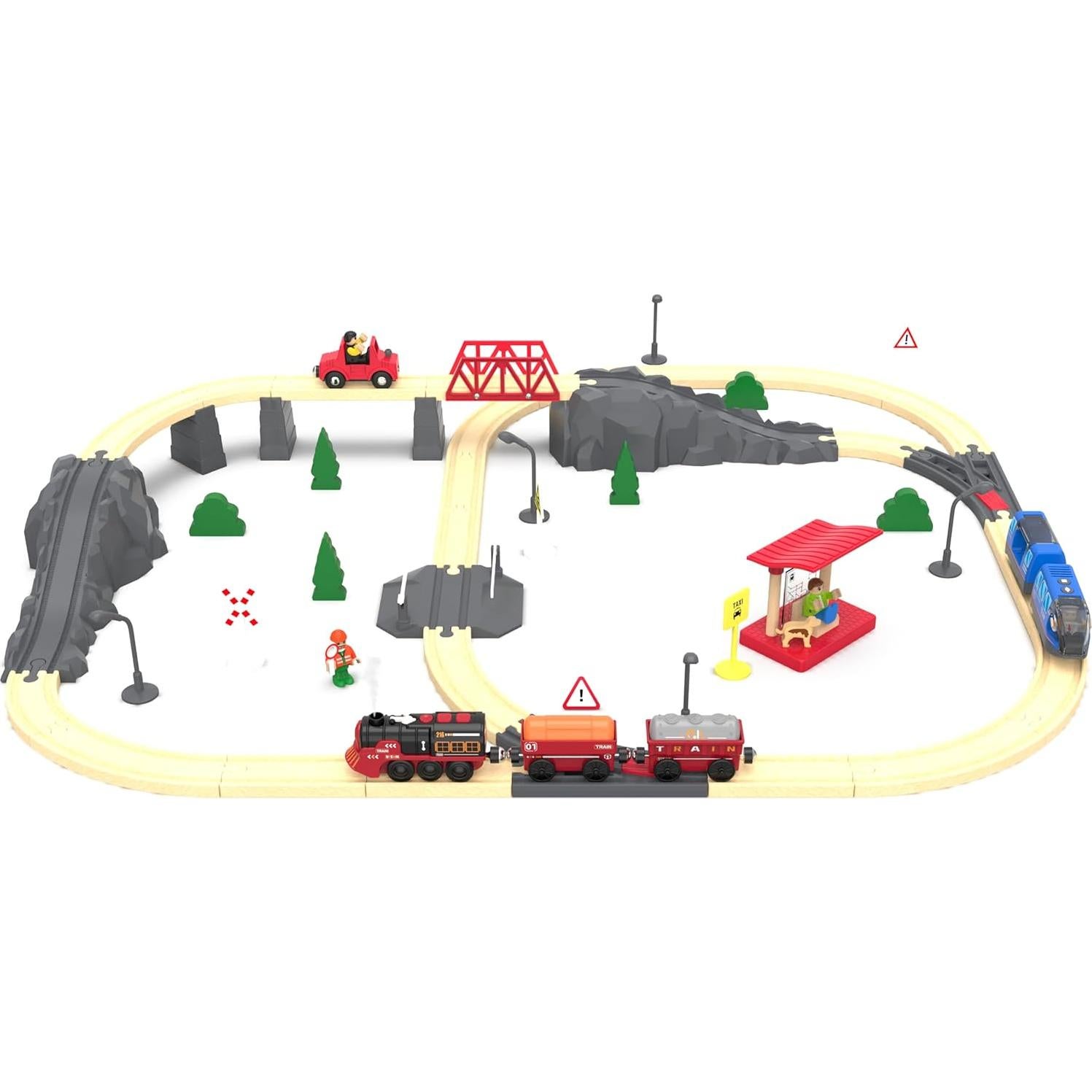 Juego de tren eléctrico May & Z con luces y sonidos