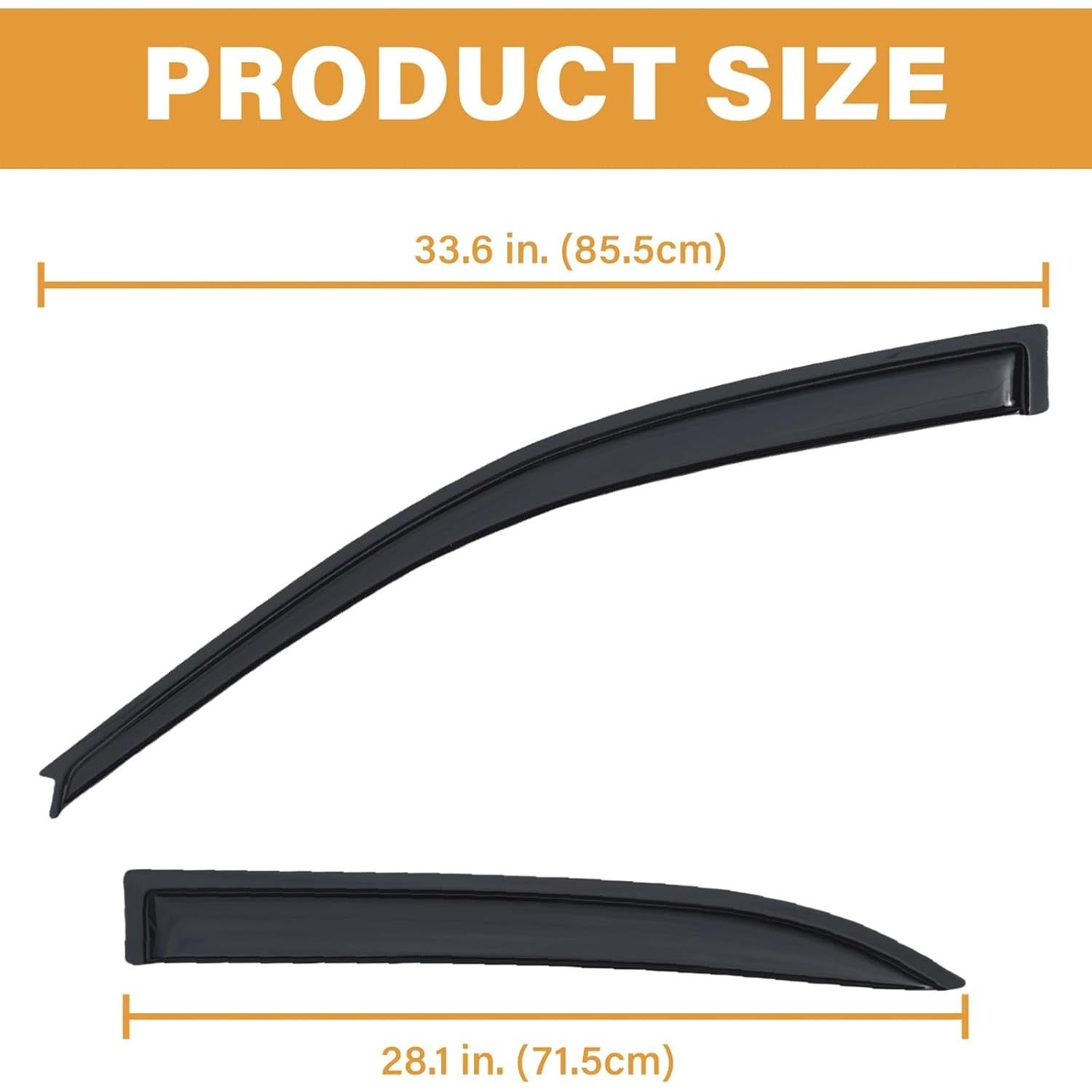 Deflectores de Lluvia Aumivoron para Toyota Corolla 2003-2008