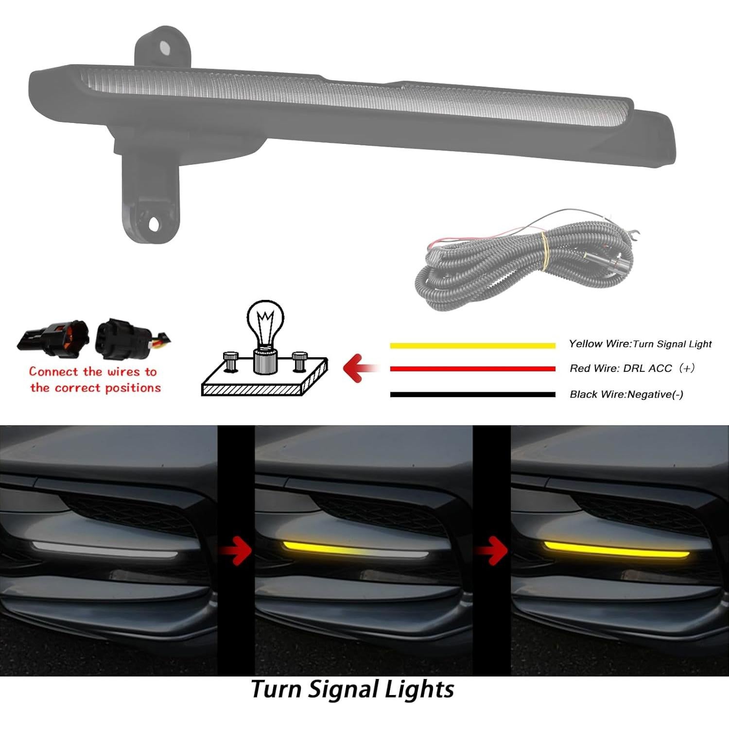 Luces de Niebla Delanteras LED BINQIGOO para Toyota Corolla 2024