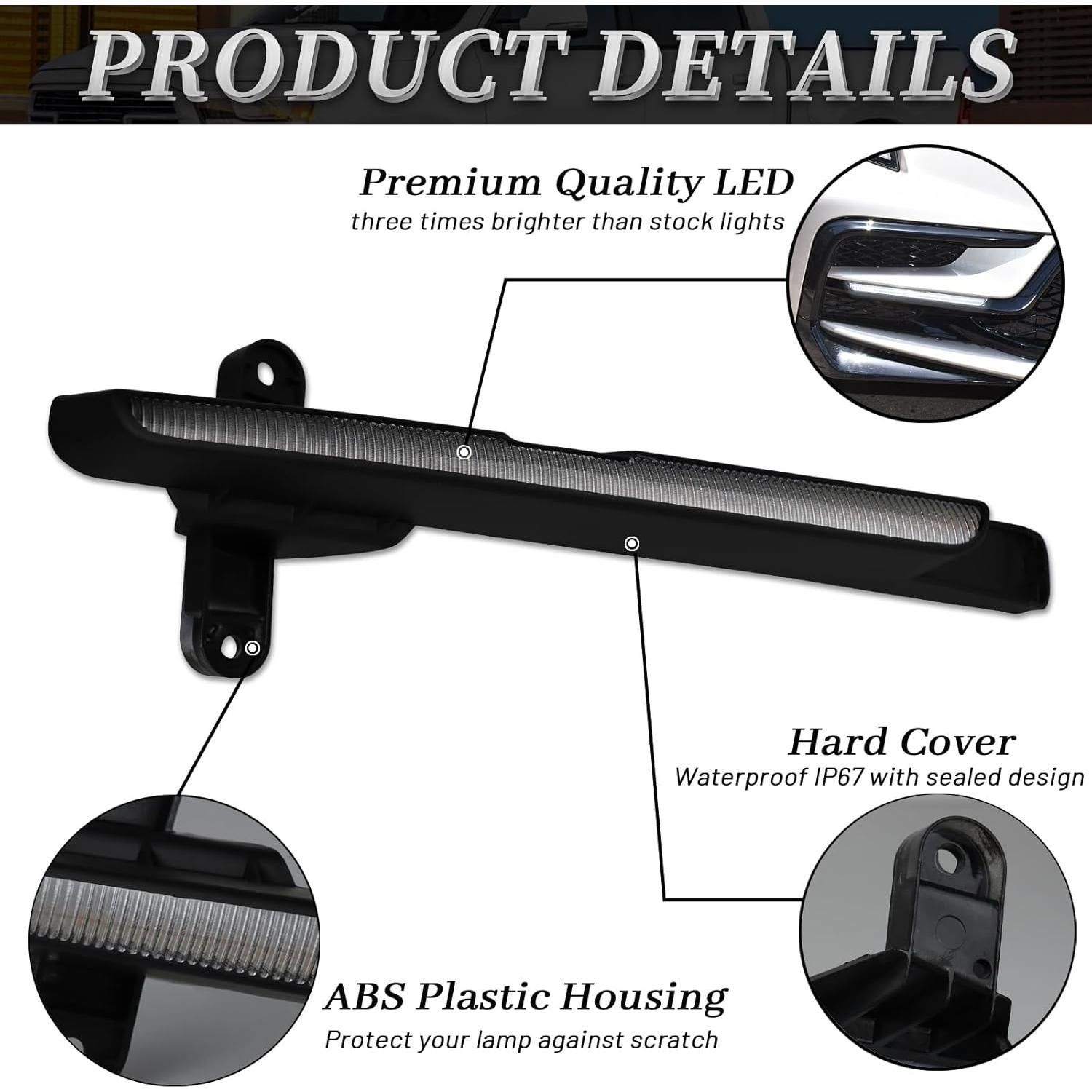 Luces de Niebla Delanteras LED BINQIGOO para Toyota Corolla 2024