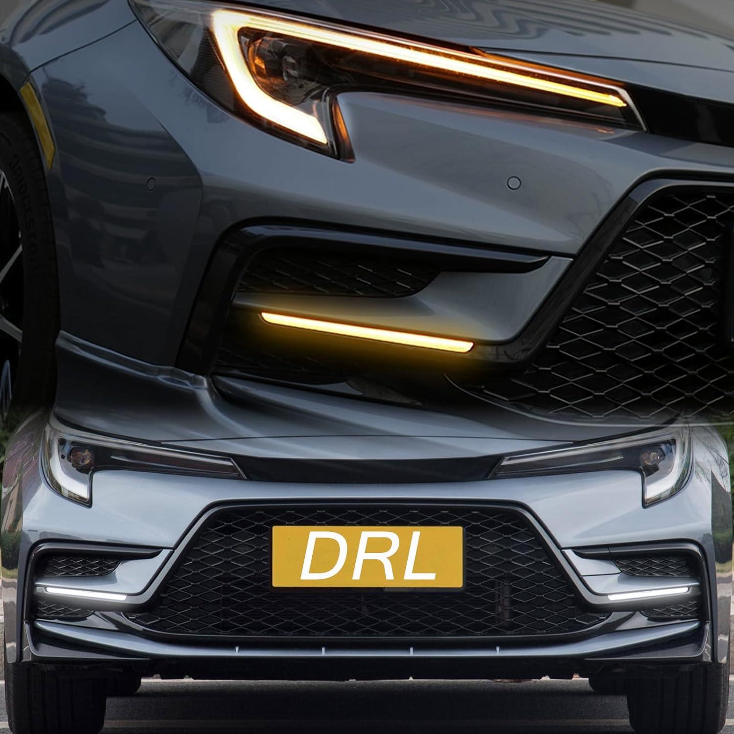 Luces de Niebla Delanteras LED BINQIGOO para Toyota Corolla 2024