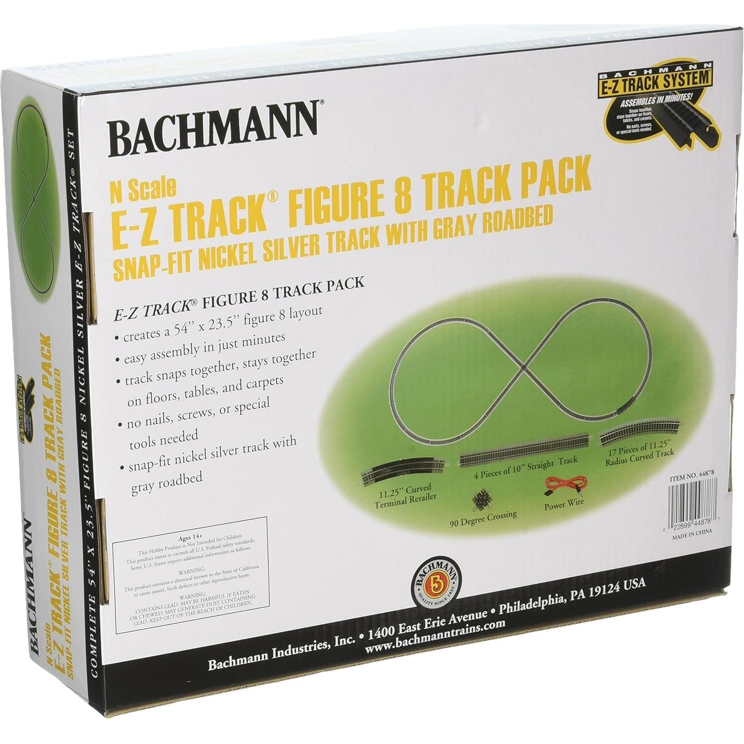 Pista E-Z en Forma de 8 Bachmann Escala N 137x59 cm