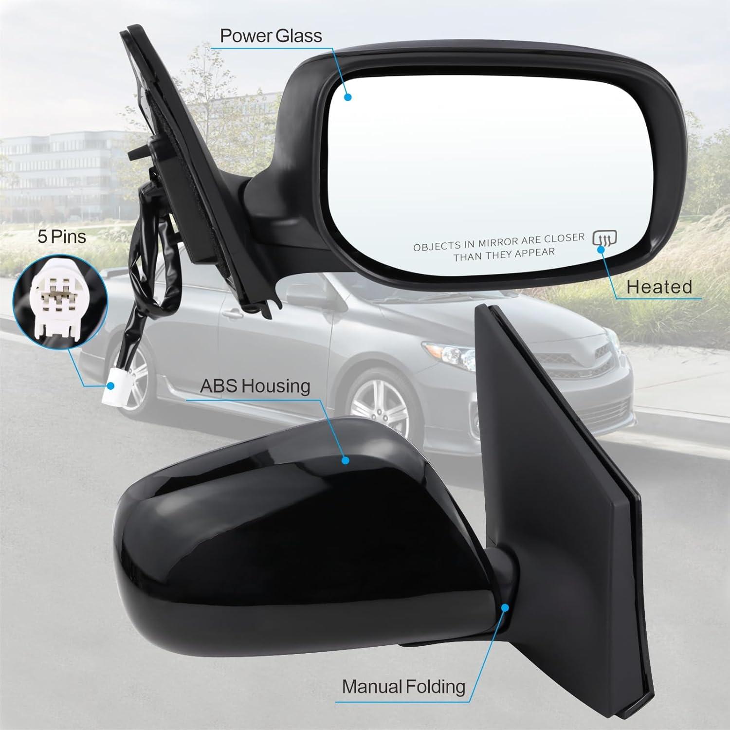 Espejo Lateral Derecho Lqito Toyota Corolla 2009-2013 Plegable