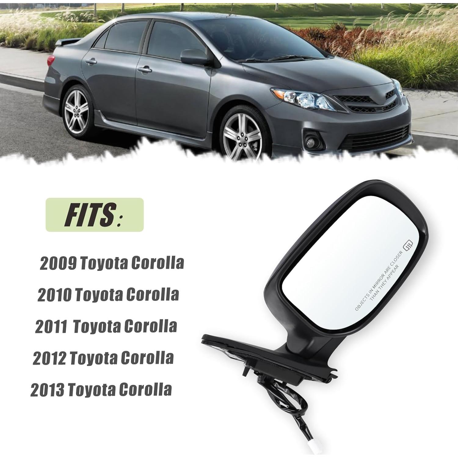 Espejo Lateral Derecho Lqito Toyota Corolla 2009-2013 Plegable