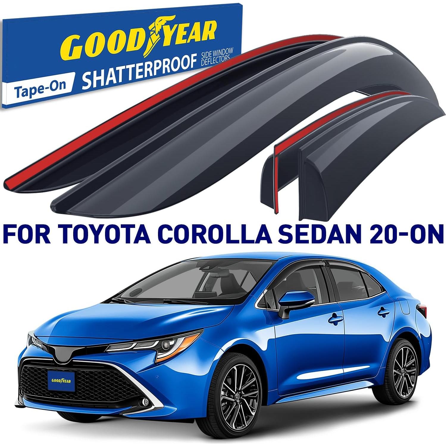 Deflectores de Ventana Goodyear para Toyota Corolla 2020-2025