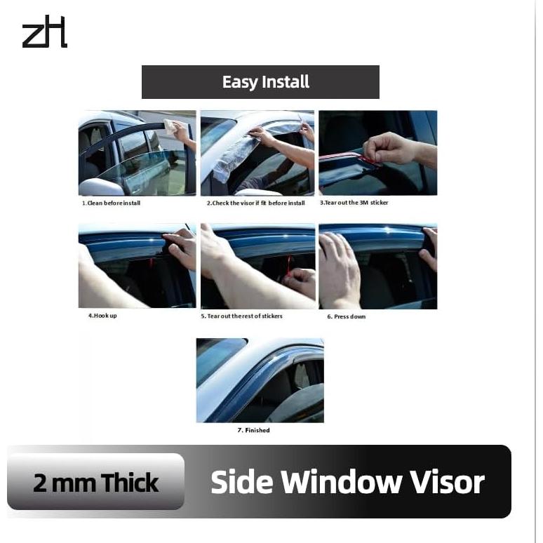 Juego de Deflectores de Ventana ZH para Toyota Corolla 1998-2002