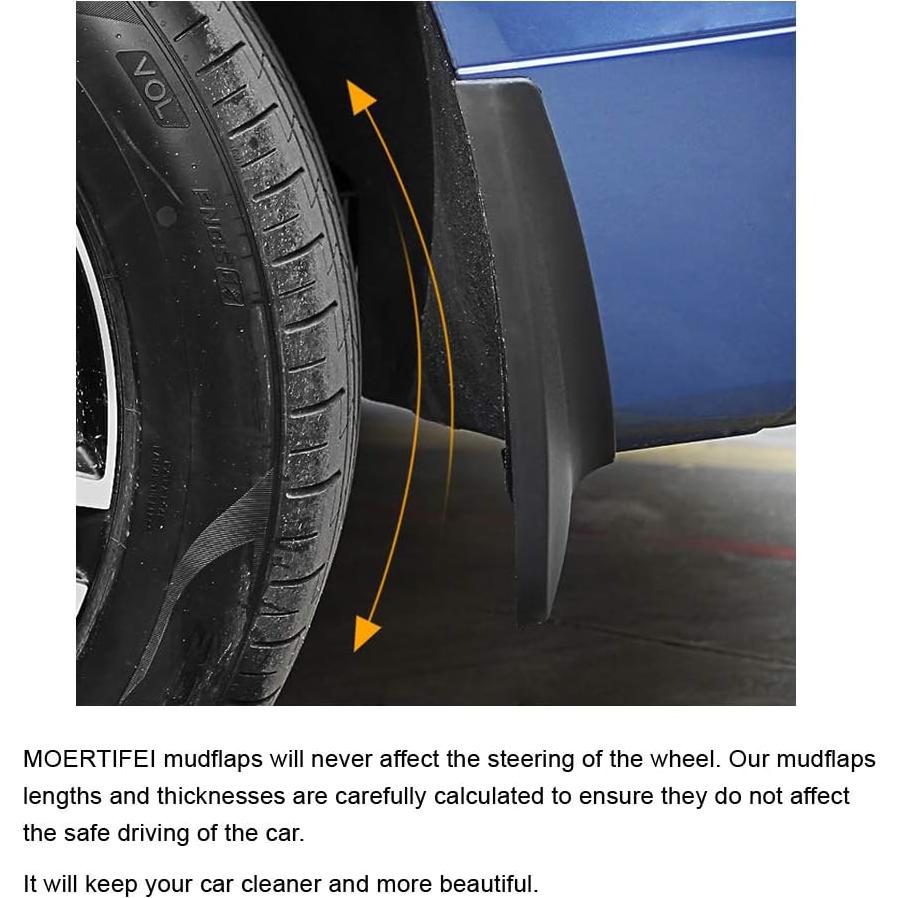 Kit 4 Guardabarros MOERTIFEI para Toyota Corolla Cross 2022-2024