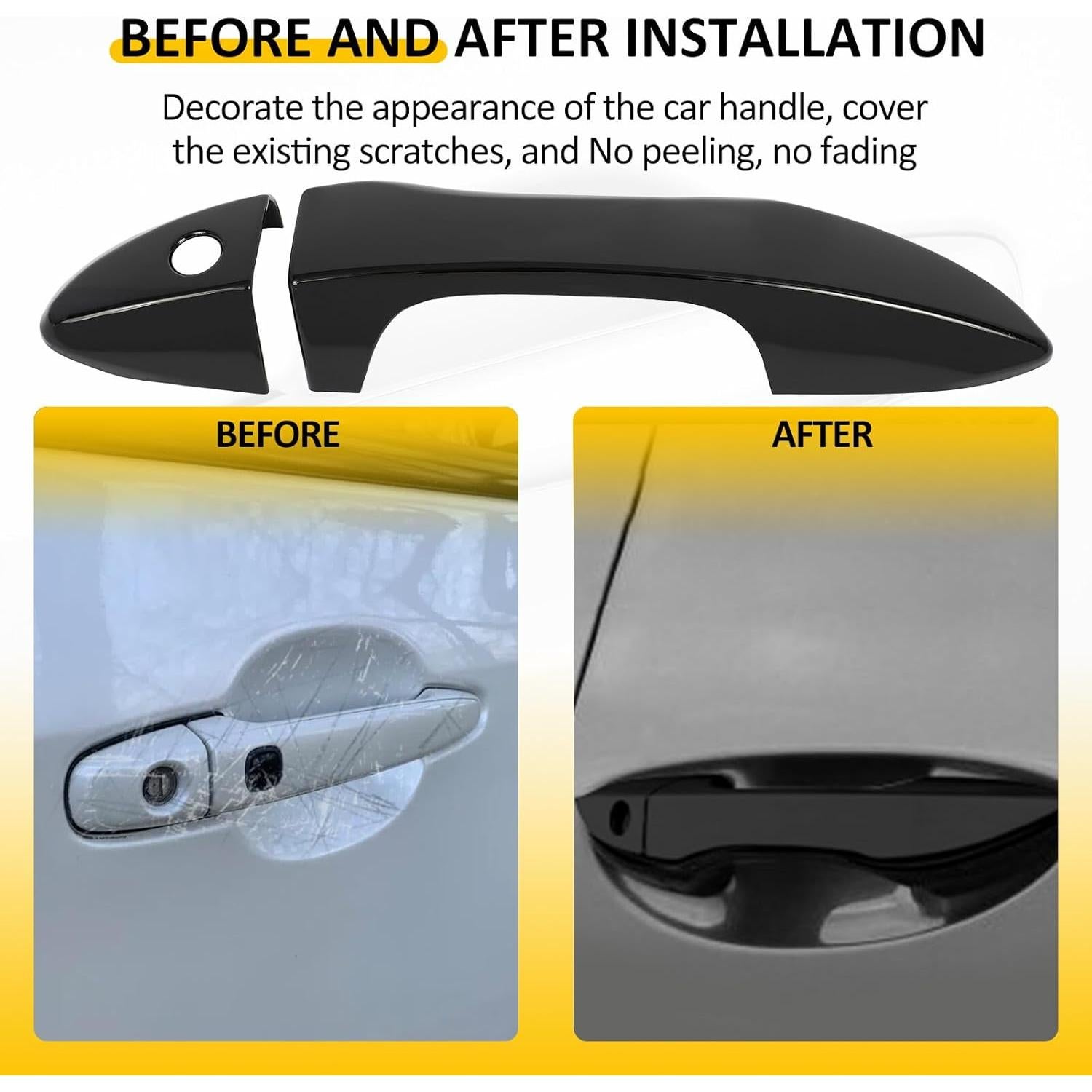 Cubiertas de Manija de Puerta OCPTY para Toyota Corolla 2014-2019