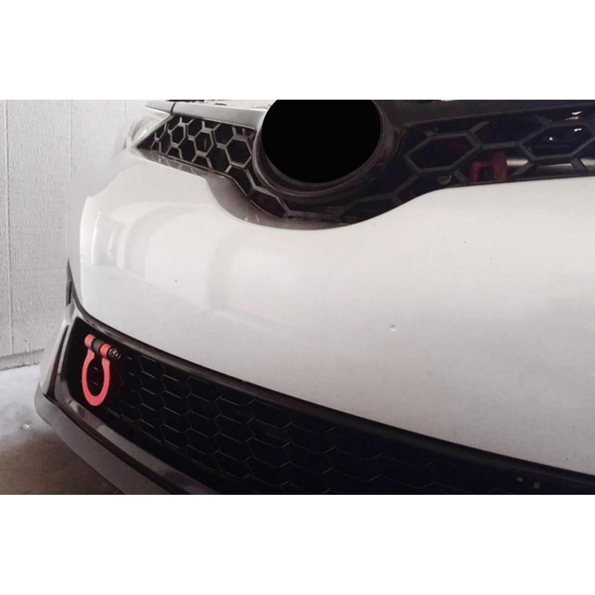 Anillo de Remolque Rojo iJDMTOY para Toyota C-HR y Corolla