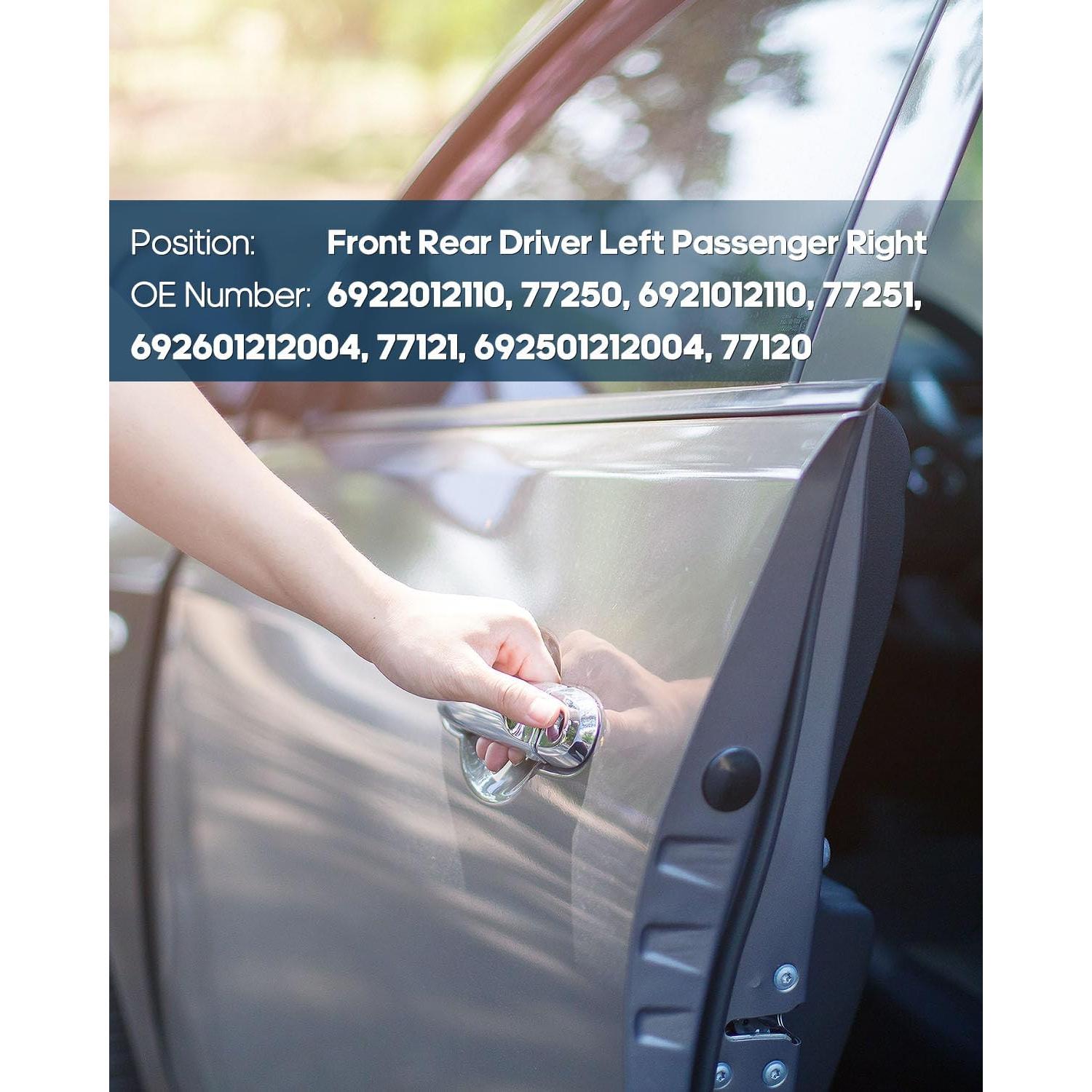 ECCPP Interior Exterior Door Handles 1988-1992 for Toyota for Corolla Outer Replacement Front Rear Driver Left Passenger Right Door Handles 8pcs Blue 6922012110, 77250, 6921012110, 77251, 77121