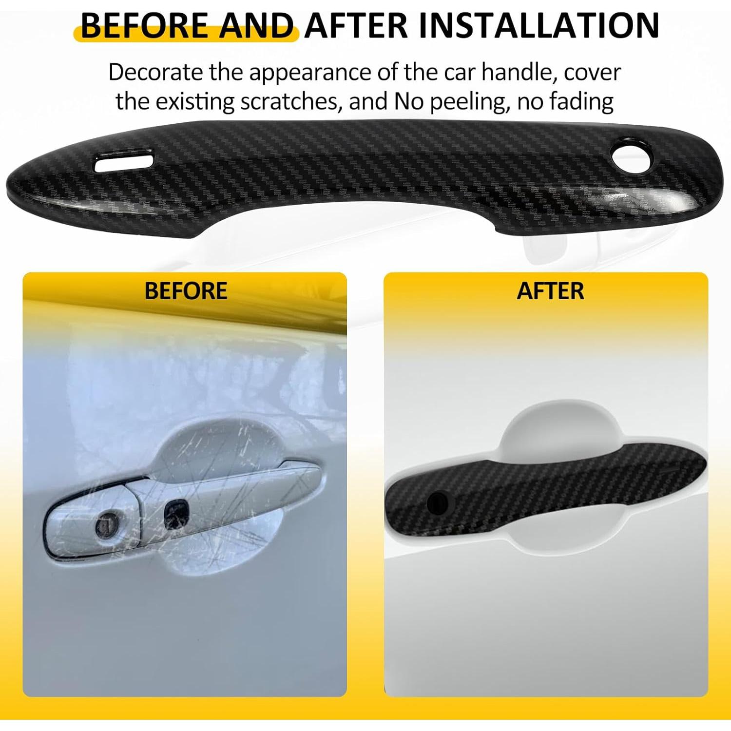 Cubiertas de Manijas de Puerta OCPTY para Toyota 2017-2022