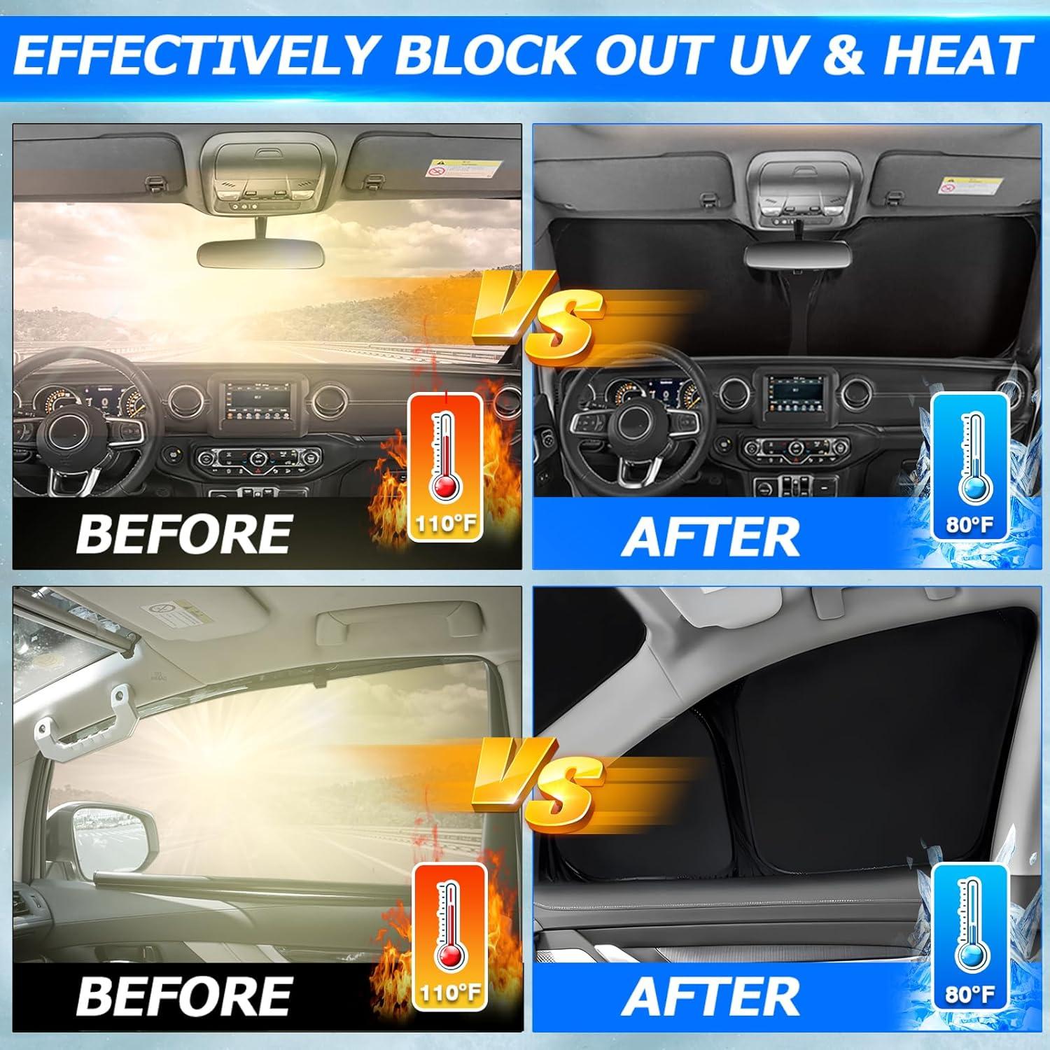 Protector Solar Karltys 3PCS para Toyota Corolla Cross 2022-2025