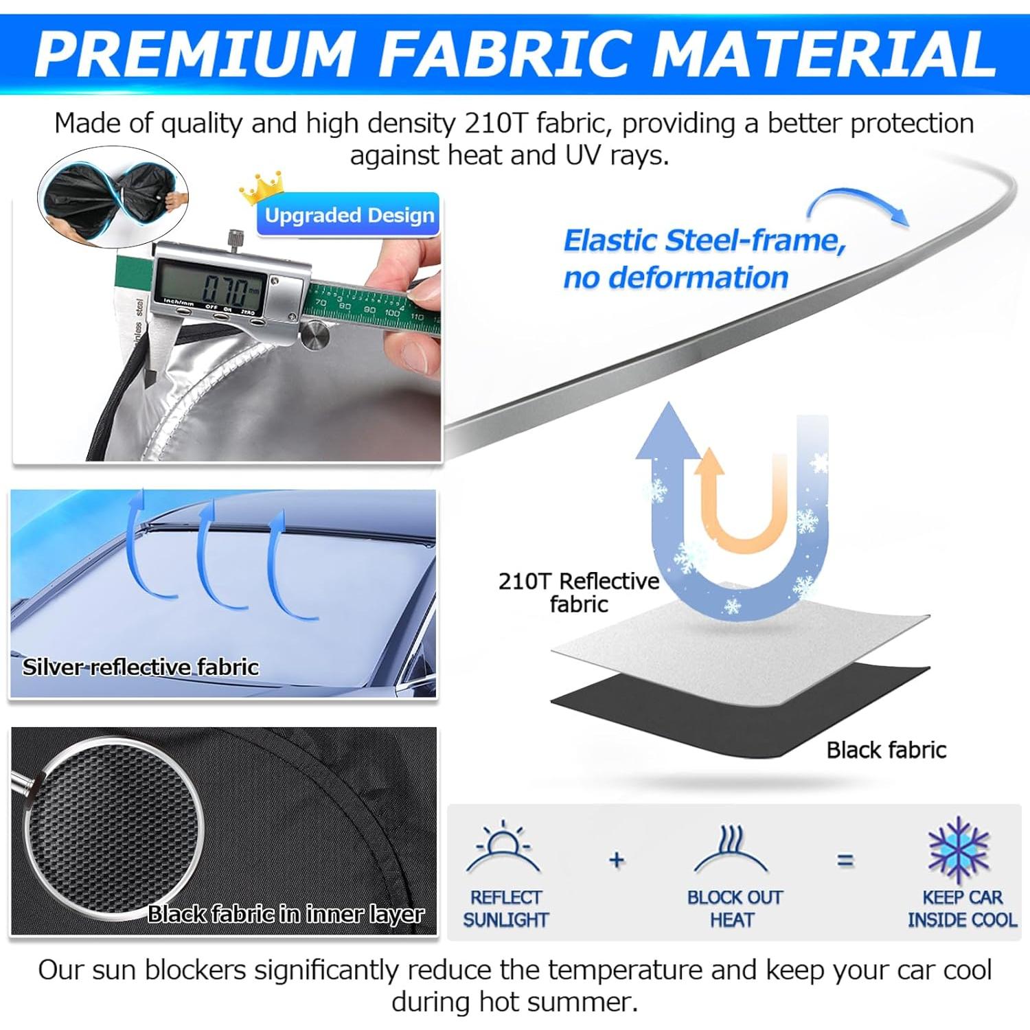 Protector Solar Karltys 3PCS para Toyota Corolla Cross 2022-2025