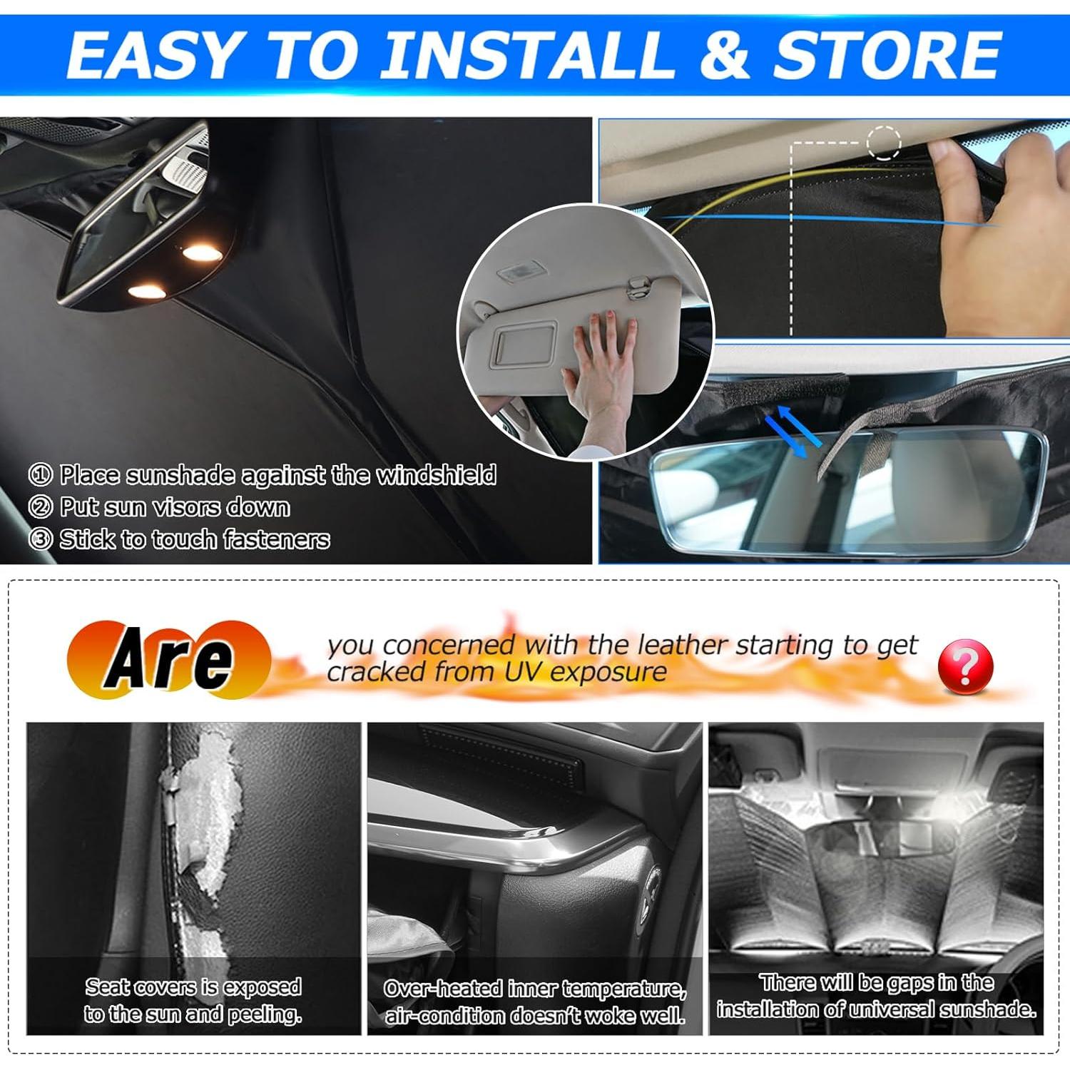 Protector Solar Karltys 3PCS para Toyota Corolla Cross 2022-2025