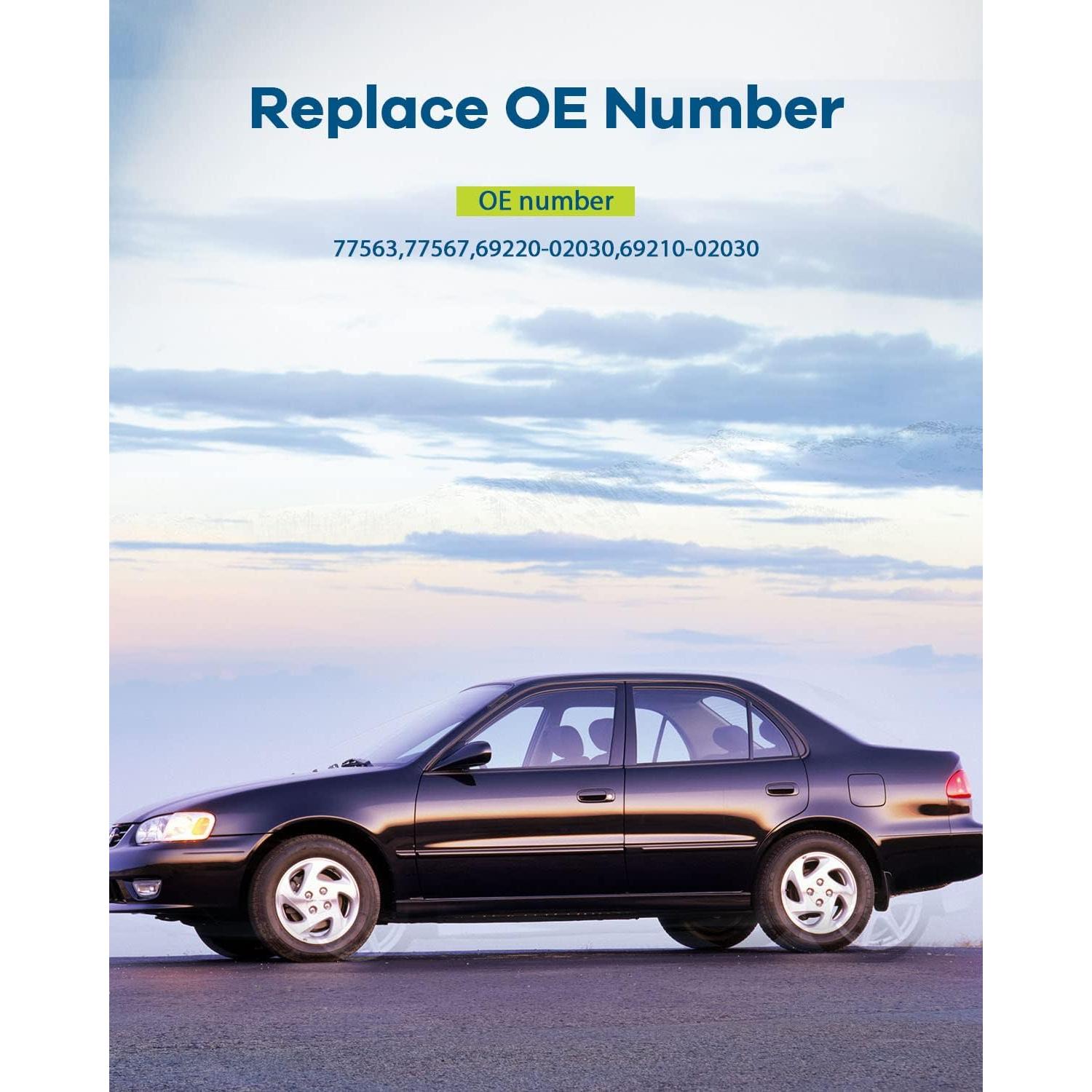 Manijas de Puerta Exterior LUJUNTEC para Toyota Corolla 1998-2002