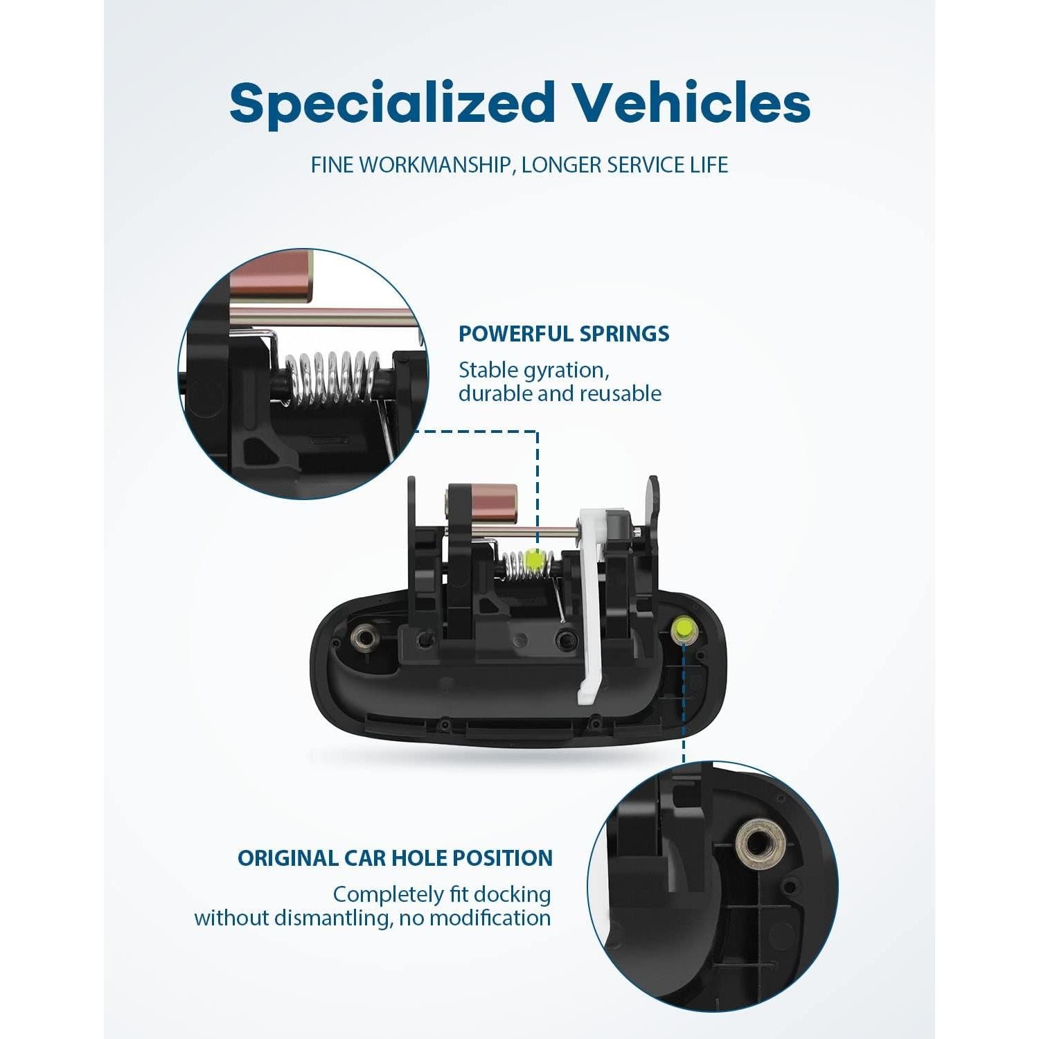 Manijas de Puerta Exterior LUJUNTEC para Toyota Corolla 1998-2002