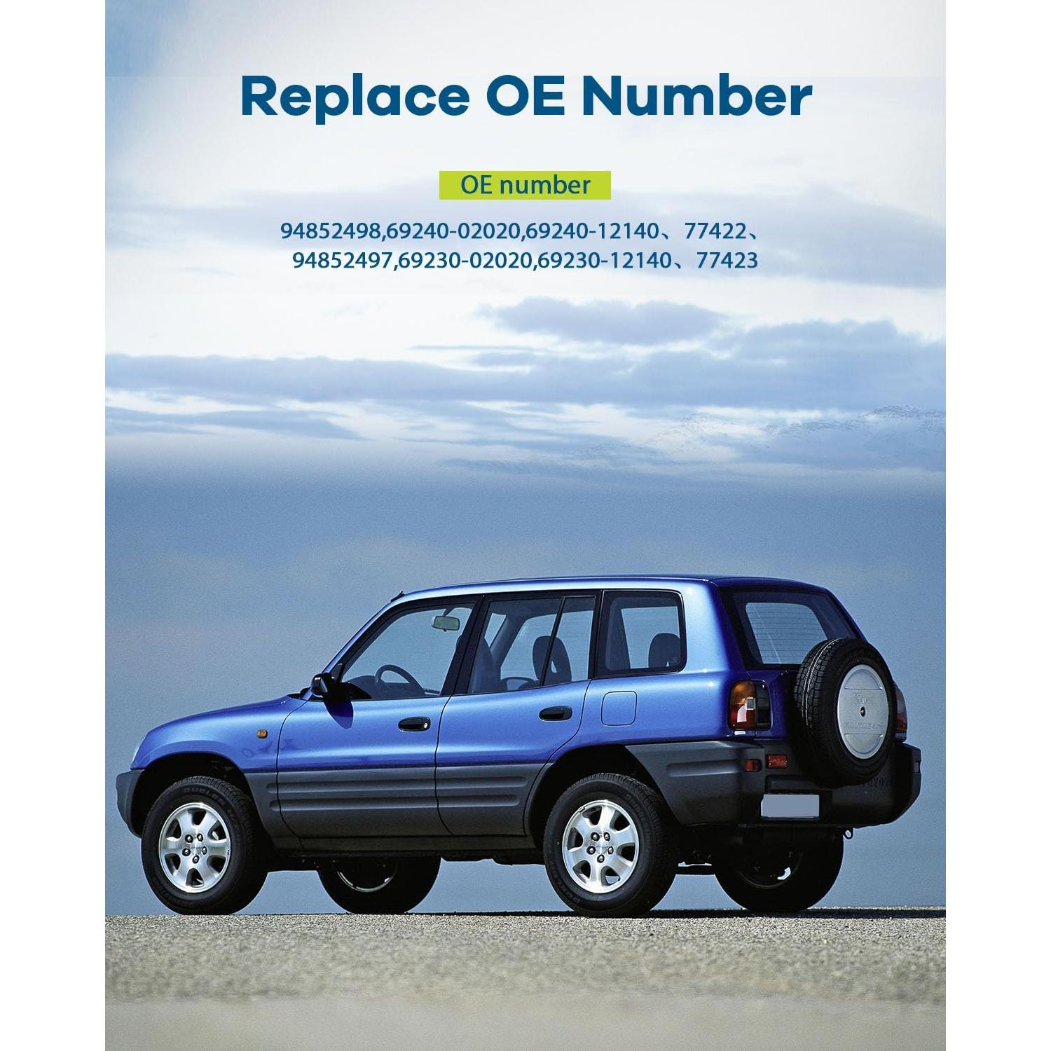 Manijas de Puerta Exterior LUJUNTEC para Toyota Corolla 1993-1997