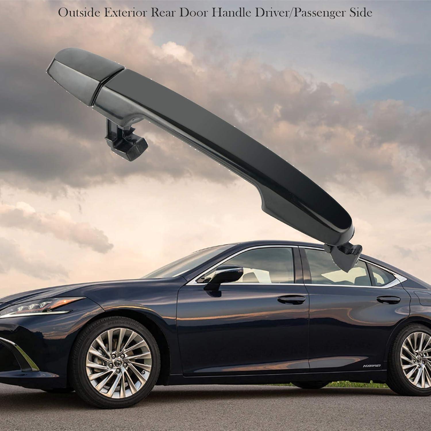 Mango de Puerta Trasera Exterior Negro HHCSOP para Toyota