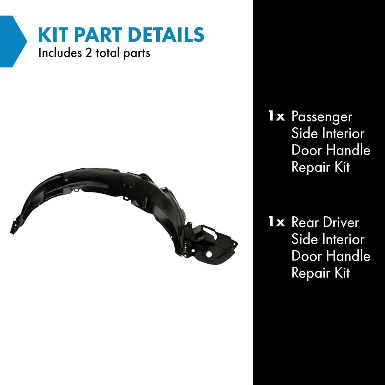 Guardabarros Interior Derecho TRQ para Toyota Corolla 2011-2013