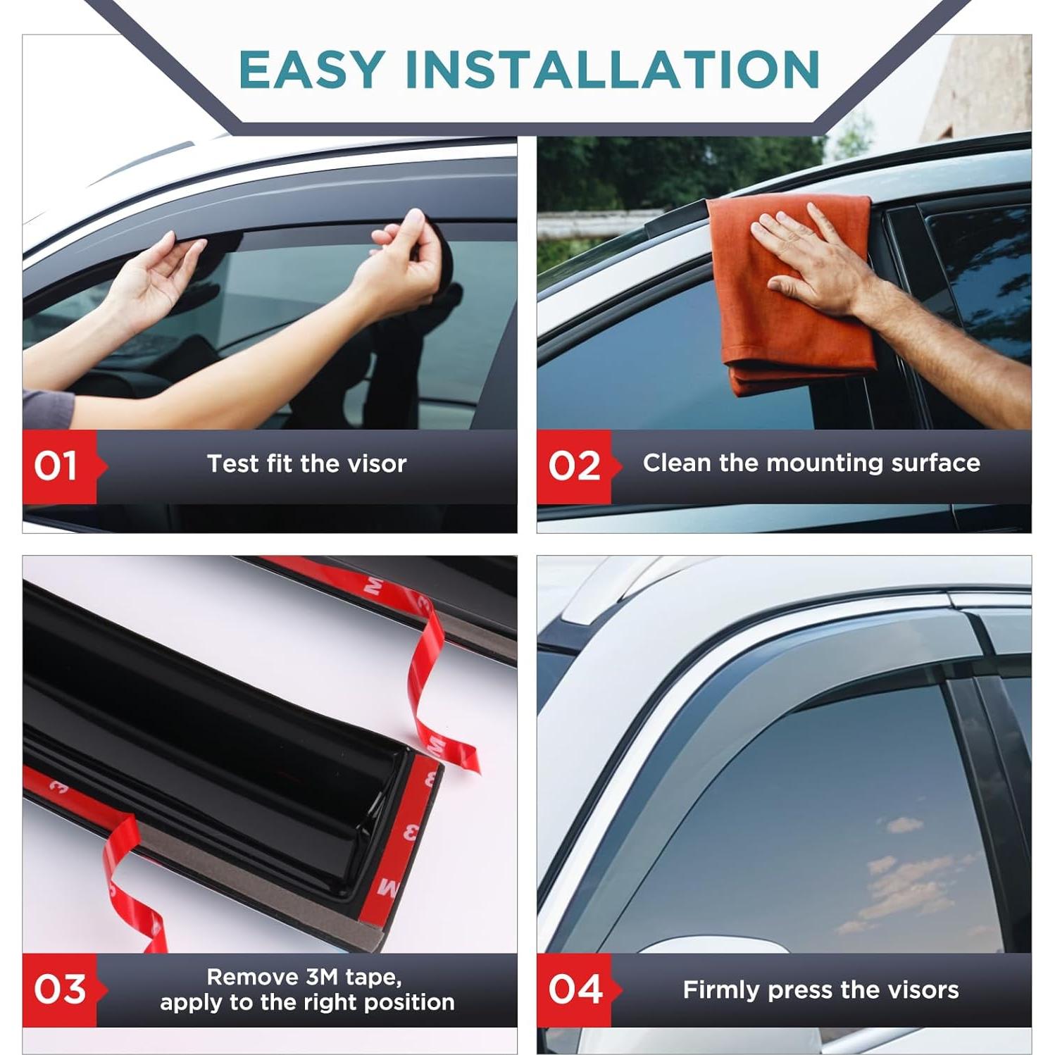 Viseras de Ventana Torcia para Toyota Corolla 1993-1997