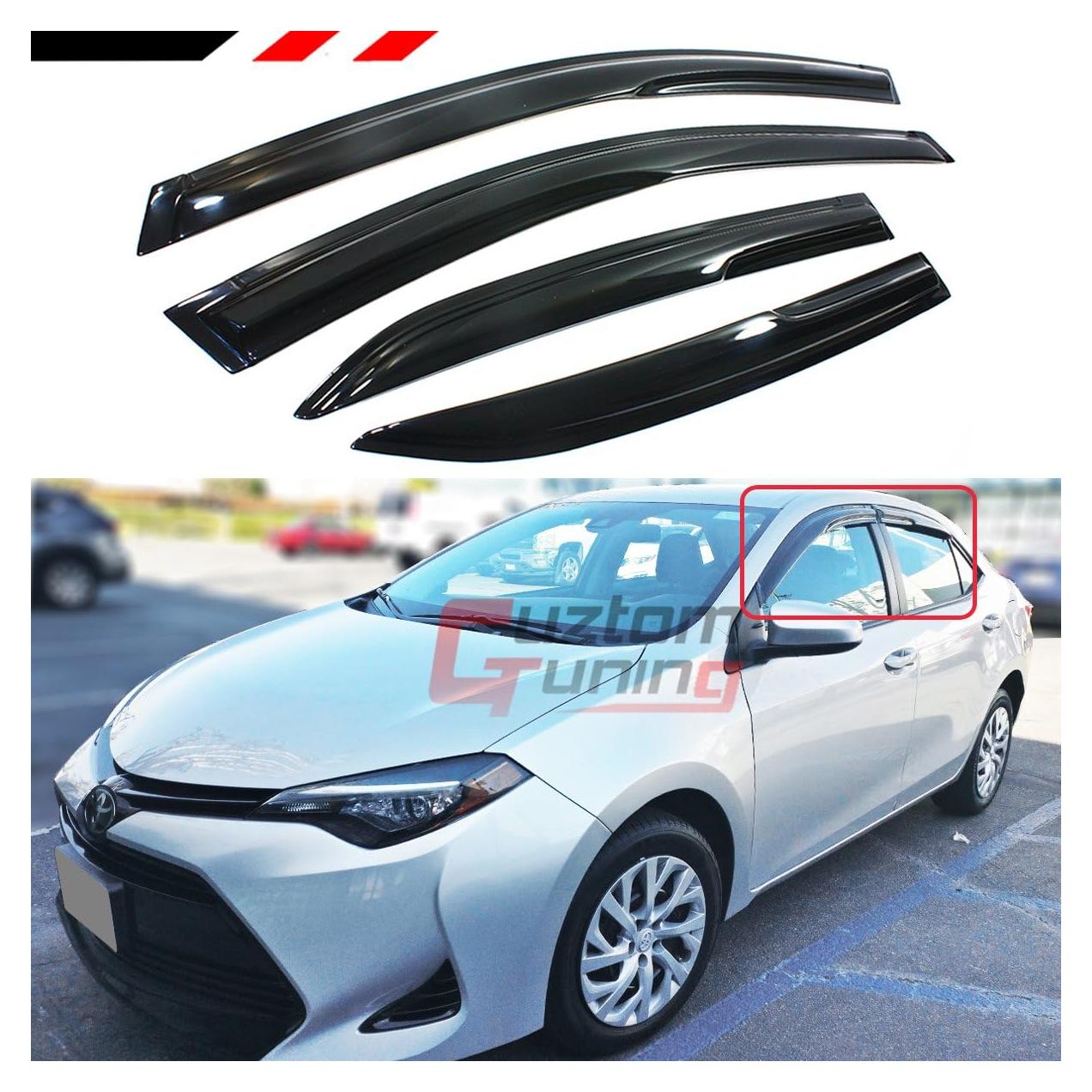 Visera de Ventana Ahumada Cuztom Tuning Corolla 2014-2019