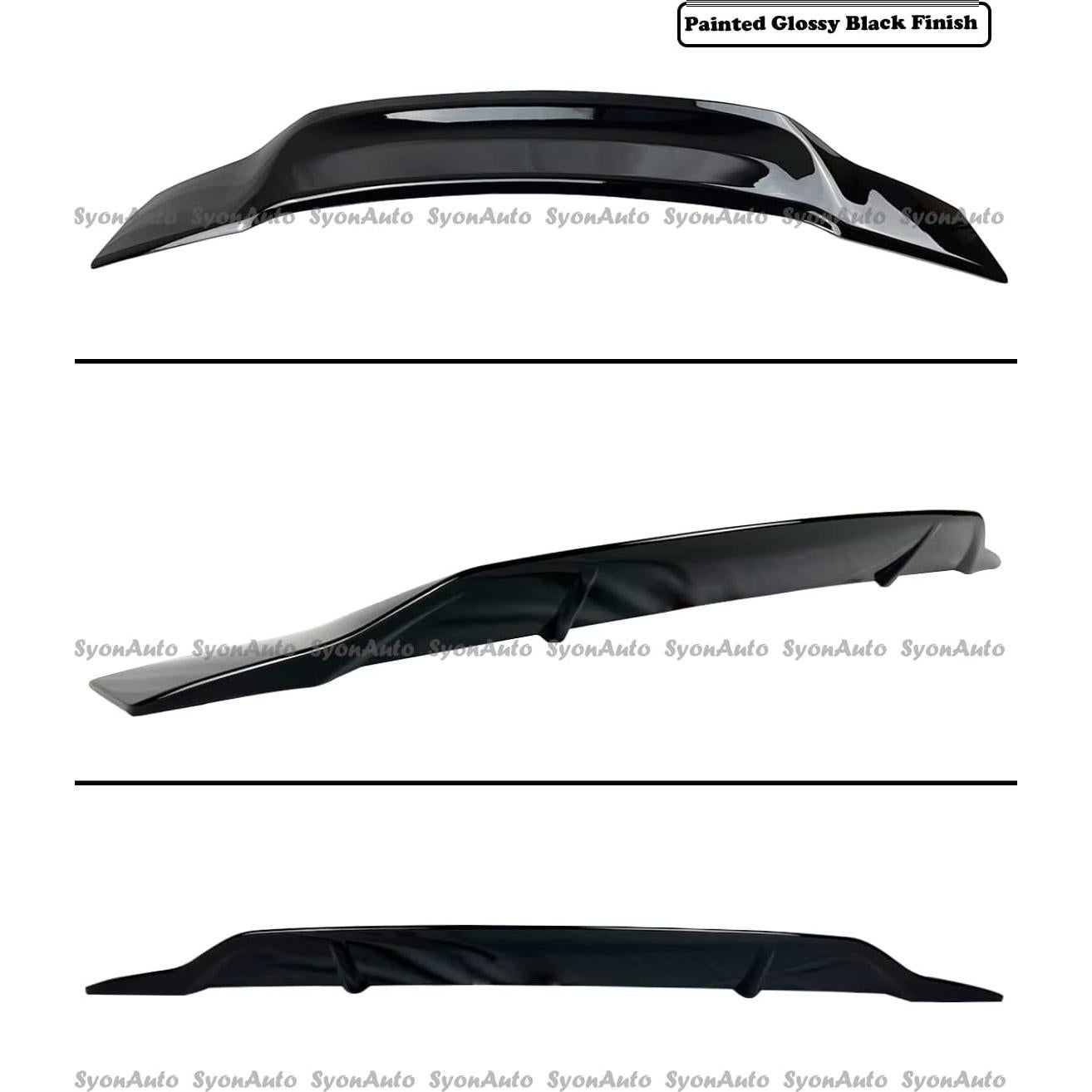 Alerón de Maletero Estilo RS Negro Brillante Toyota Corolla 2014-2018