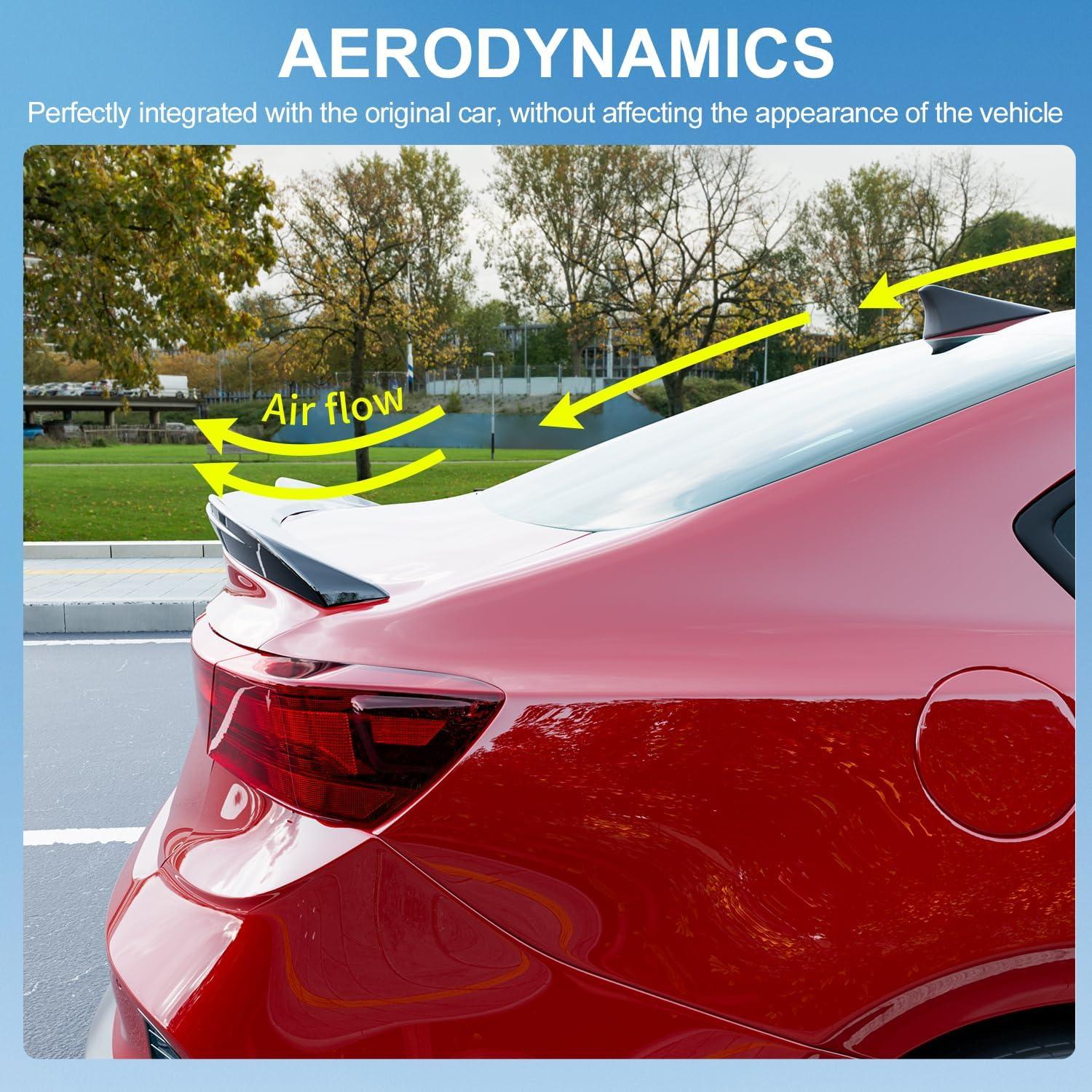 Alerón Trasero Xipoo Compatible Kia Forte 2019-2024 Negro Brillante