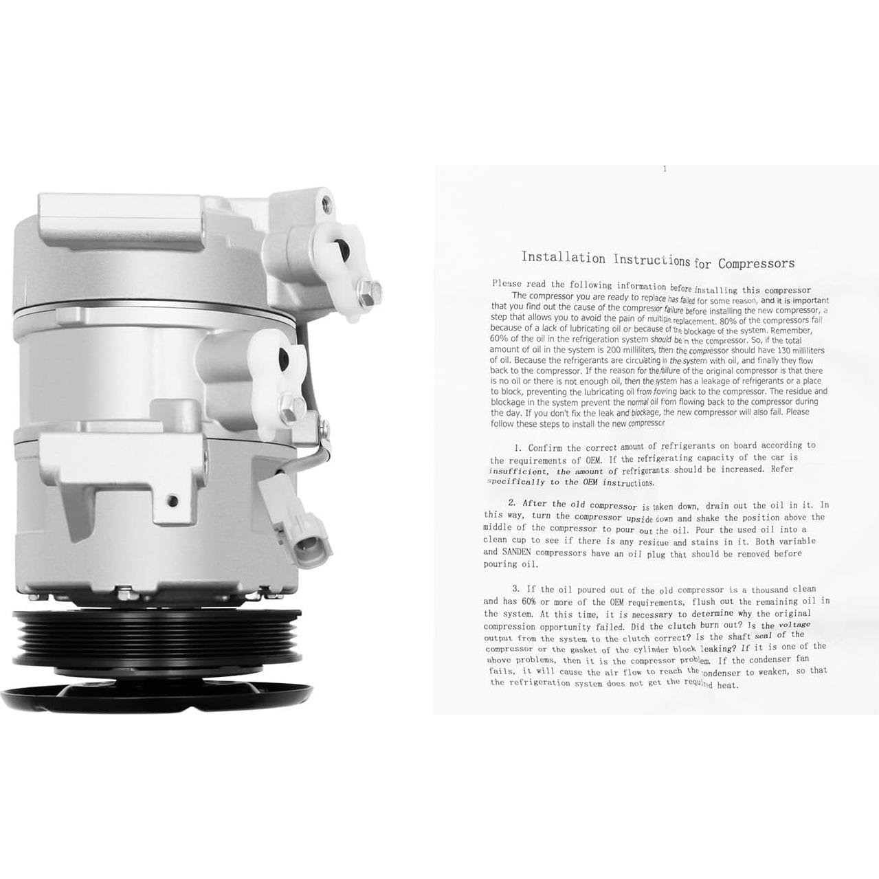 Compresor de Aire Acondicionado SBPKMARSCT Toyota Yaris 1.5L