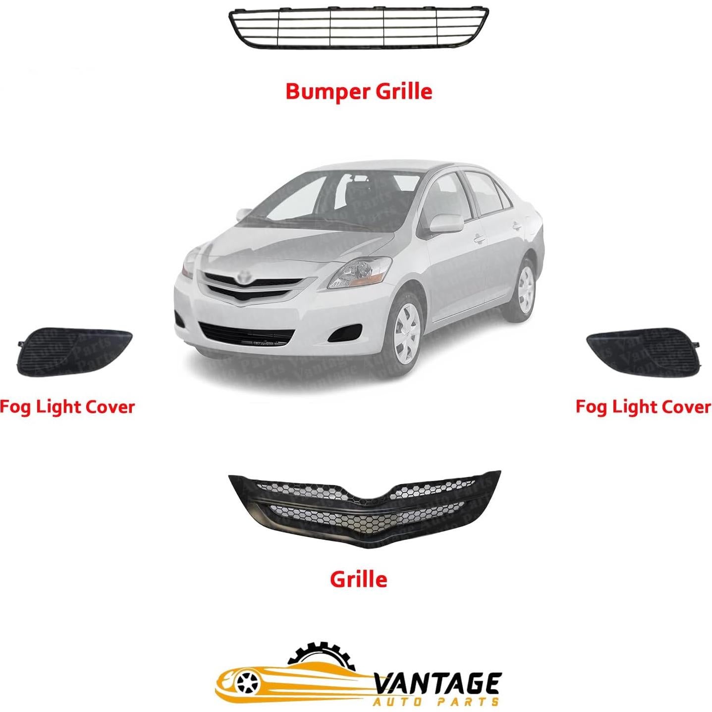 Parachoques Delantero Toyota Yaris 2007-2008 Vantage