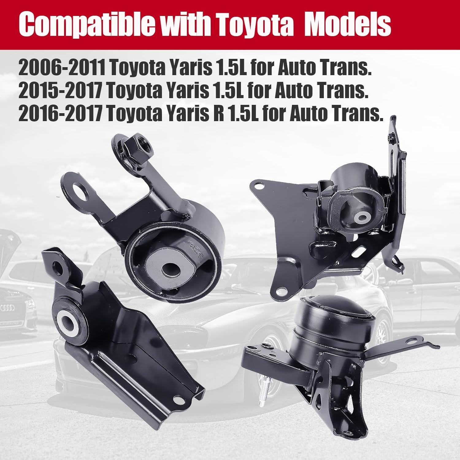 Soporte de Motor Patewin para Toyota Yaris L4 1.5L 2006-2019 4pcs