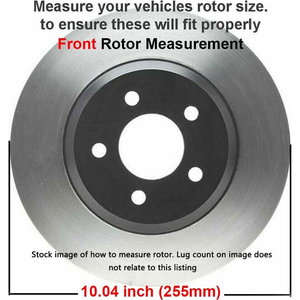 Kit de frenos delantero Detroit Axle para Toyota Prius C Yaris
