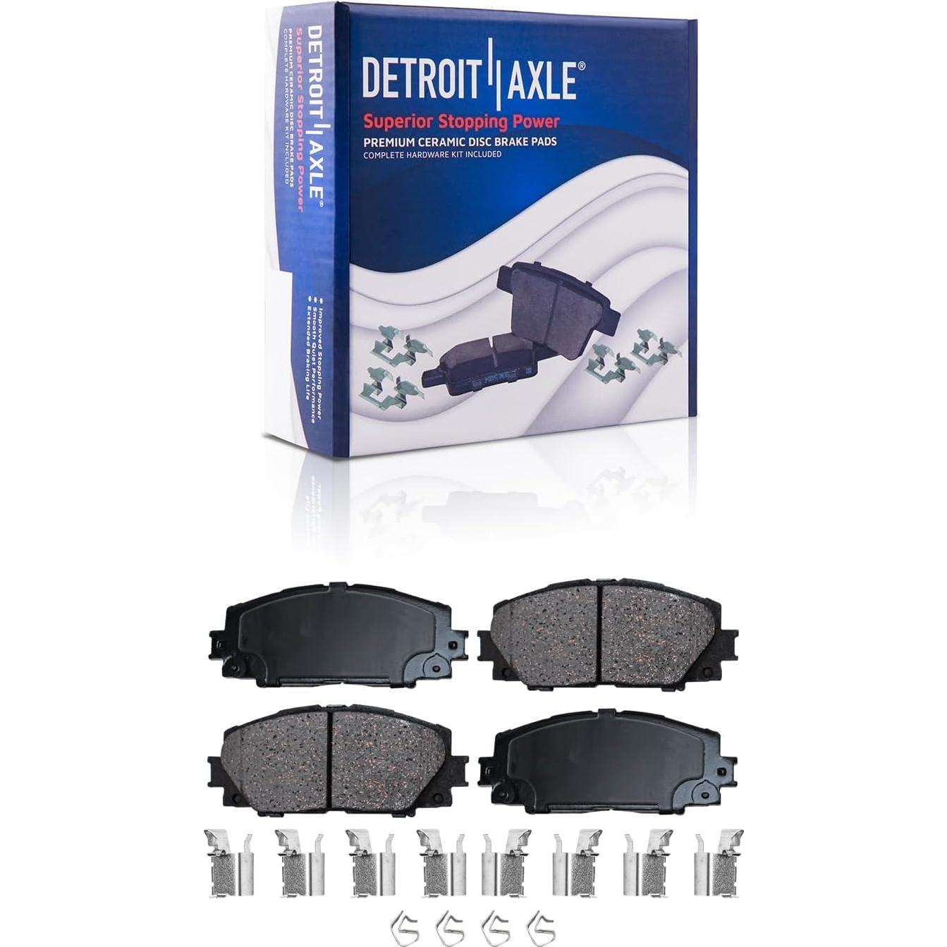 Kit de frenos delantero Detroit Axle para Toyota Prius C Yaris