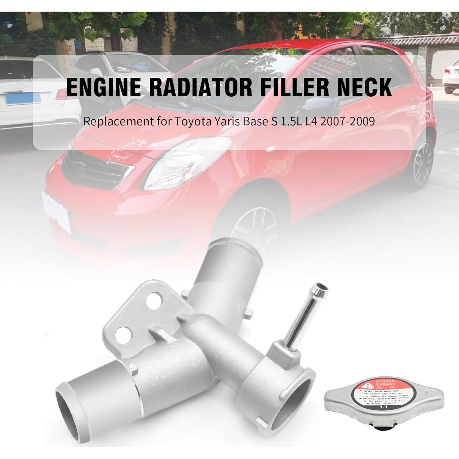 Cuello de llenado radiador aluminio DUZFOREI Toyota Yaris 2007-2018