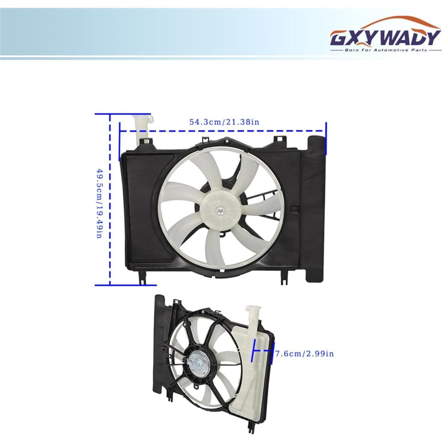 Ventilador de Radiador GXYWADY TO3115145 para Yaris y Scion