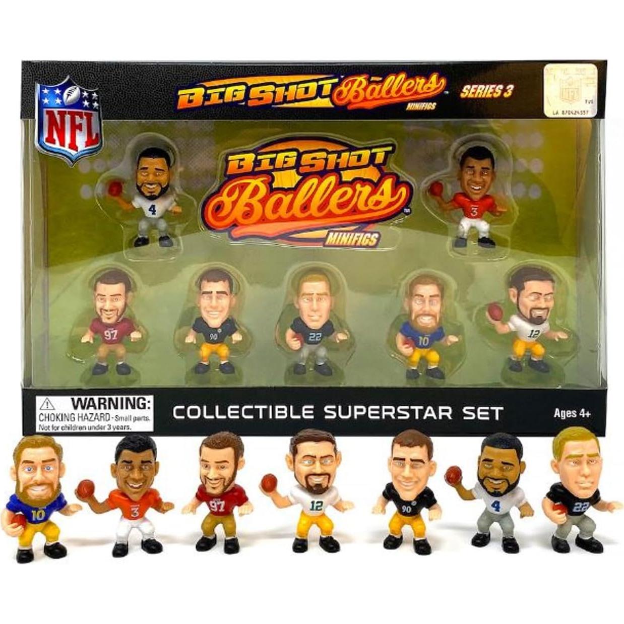 Conjunto de Regalo Party Animal NFL Big Shot Ballers 7 Figuras