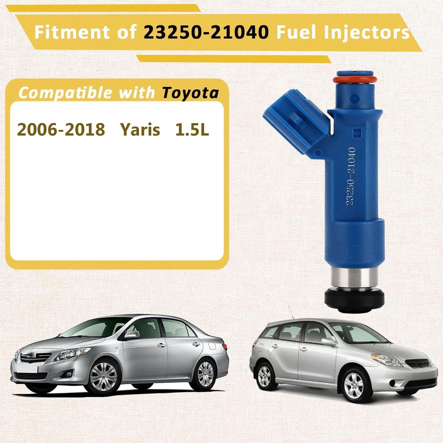 Inyectores de combustible Pjvmvo para Toyota Yaris 1.5L 2006-2018