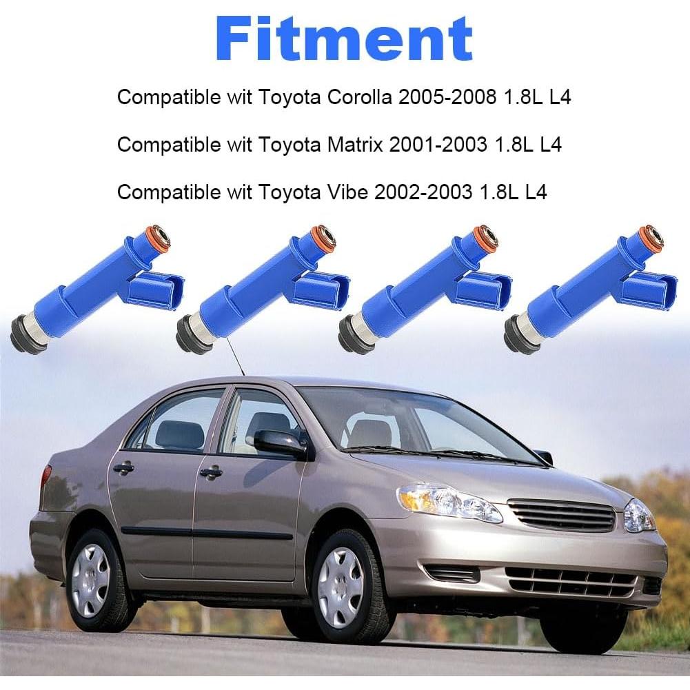 Inyectores de Combustible JDMON para Toyota Corolla Yaris 1.8L 1.5L